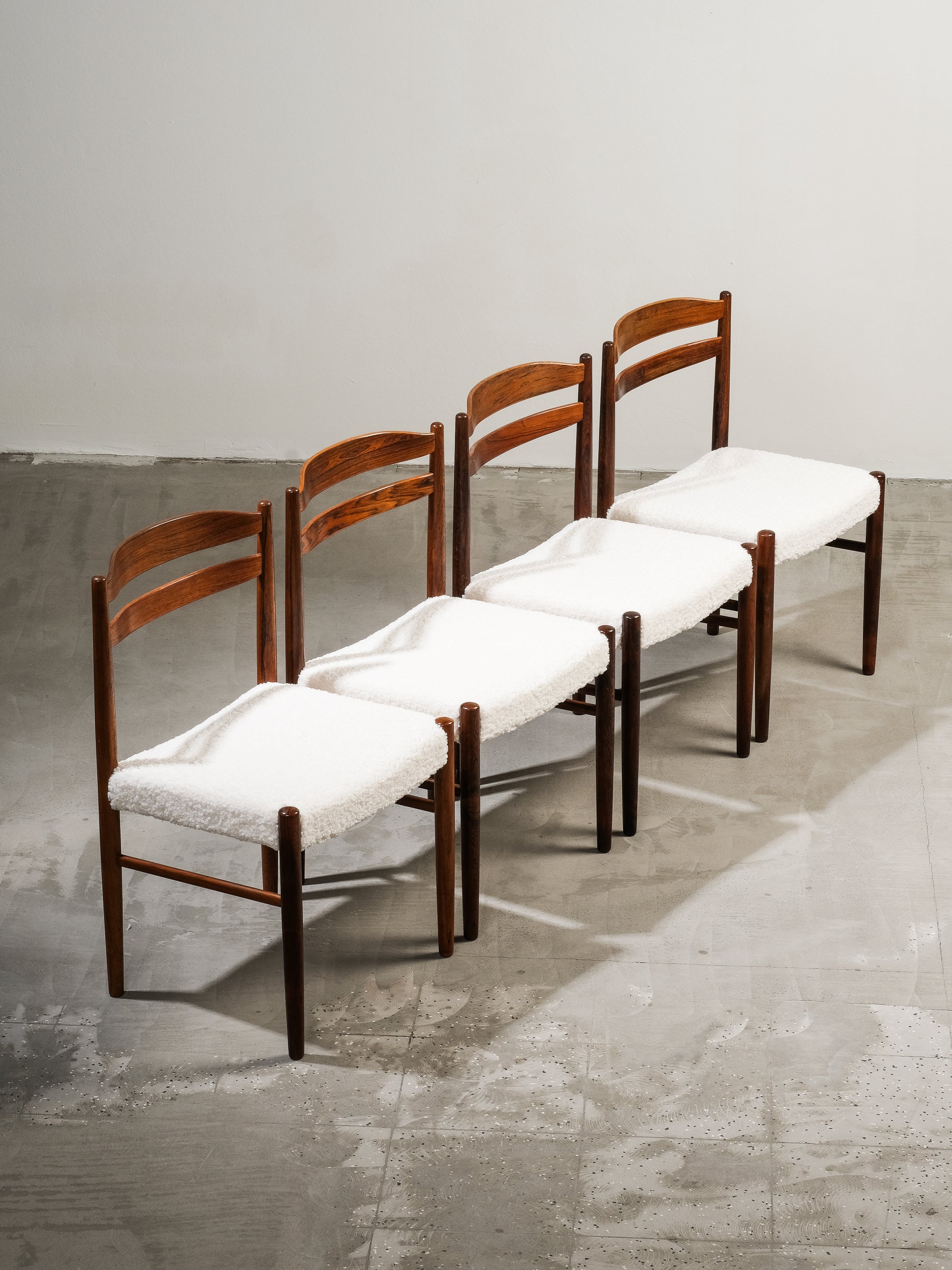 Set of 4 Dining Chairs by Albin Johansson & Söner, Sweden, 1950s