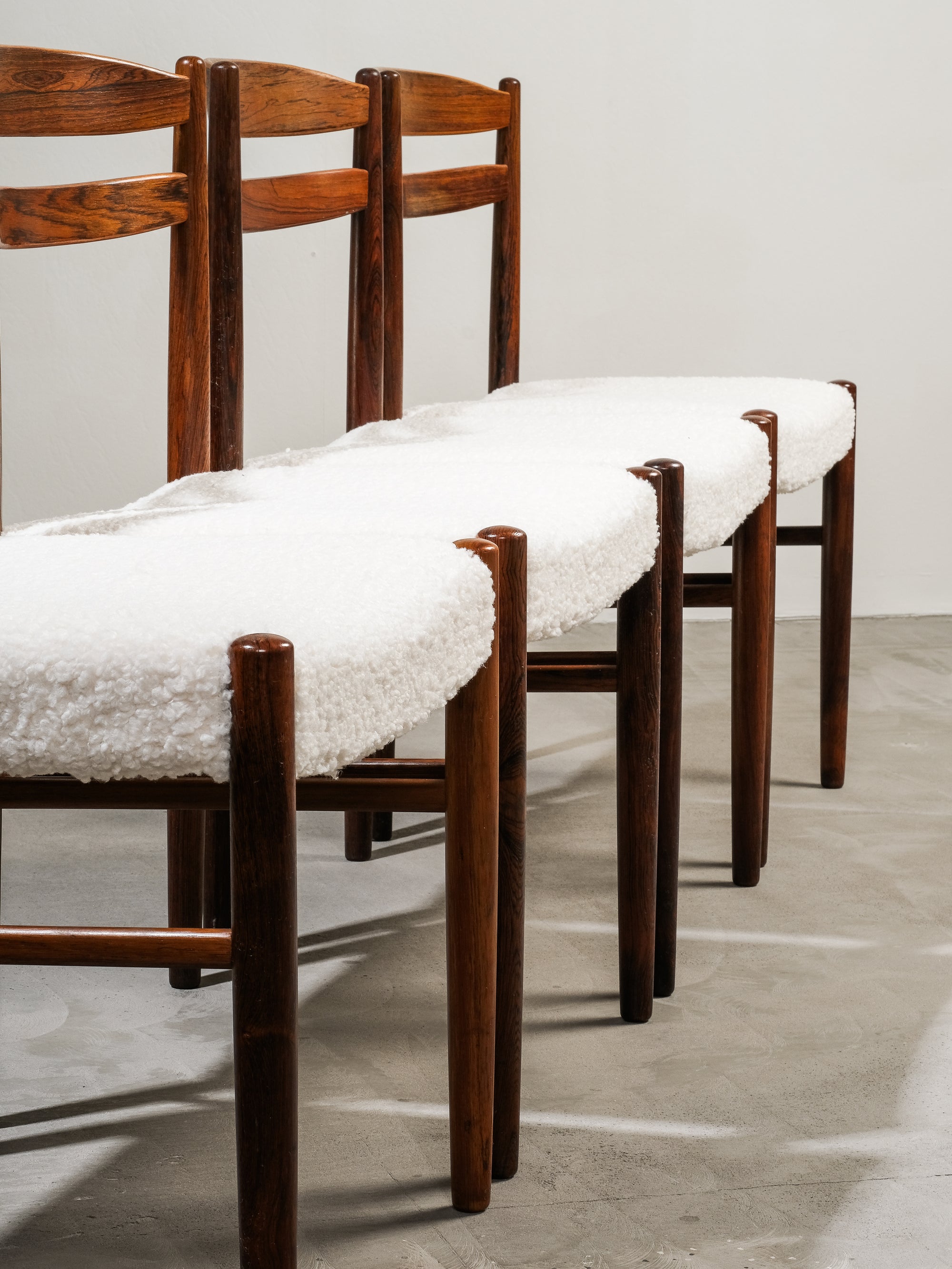 Set of 4 Dining Chairs by Albin Johansson & Söner, Sweden, 1950s