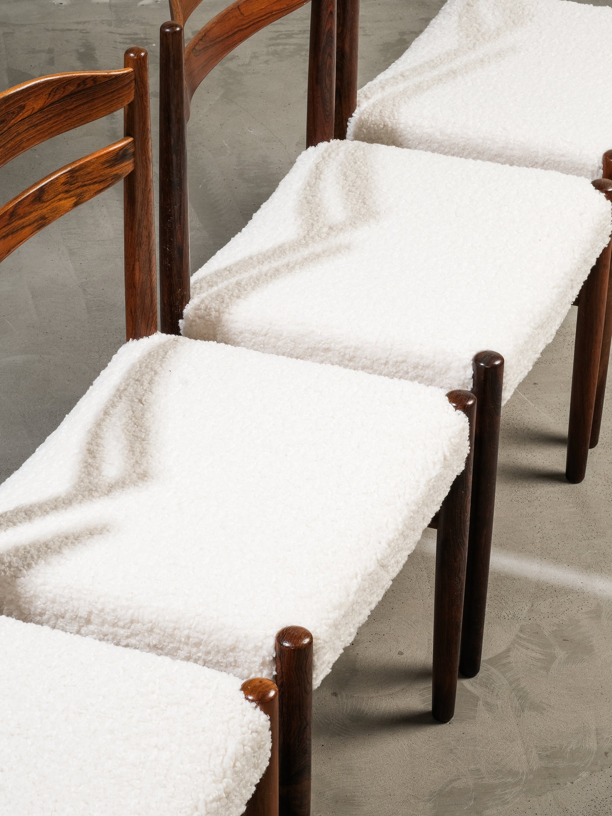 Set of 4 Dining Chairs by Albin Johansson & Söner, Sweden, 1950s