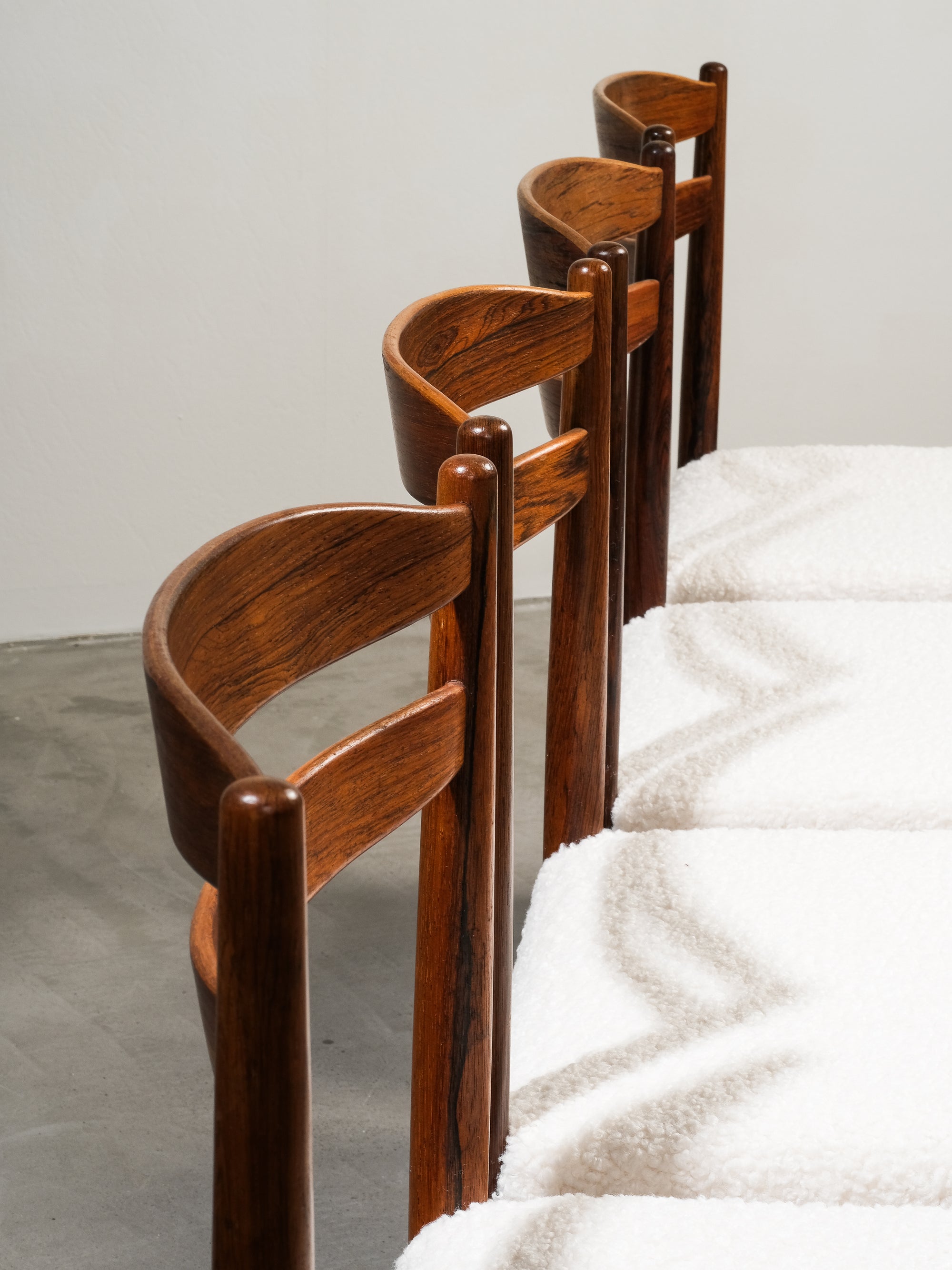 Set of 4 Dining Chairs by Albin Johansson & Söner, Sweden, 1950s