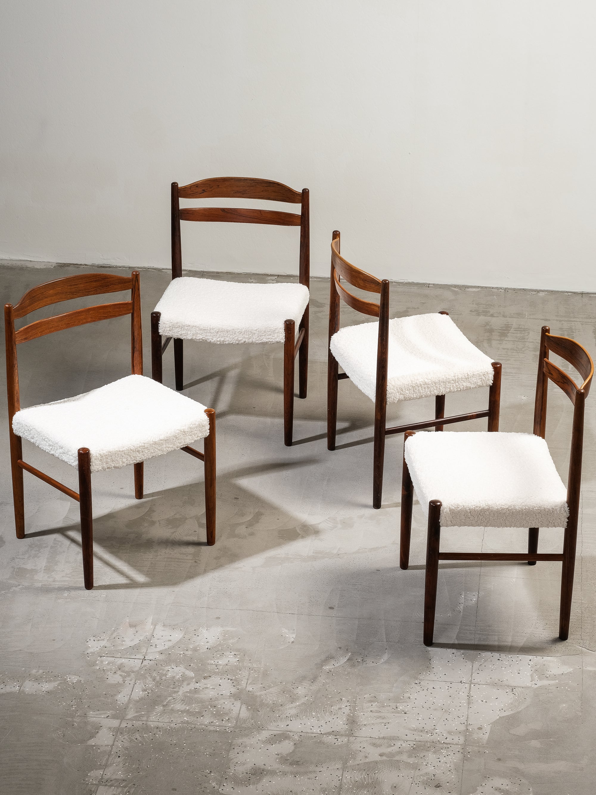 Set of 4 Dining Chairs by Albin Johansson & Söner, Sweden, 1950s
