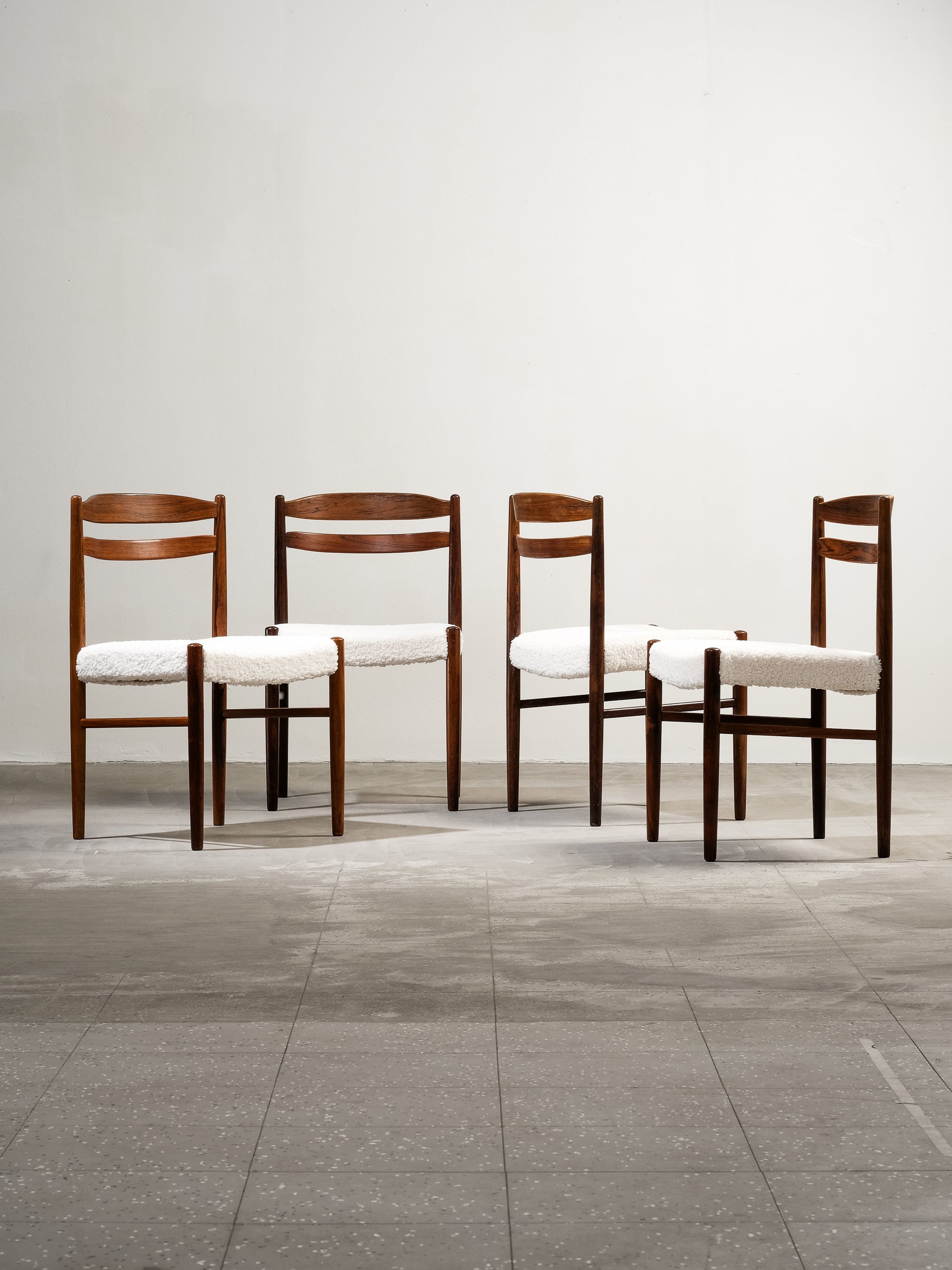 Set of 4 Dining Chairs by Albin Johansson & Söner, Sweden, 1950s