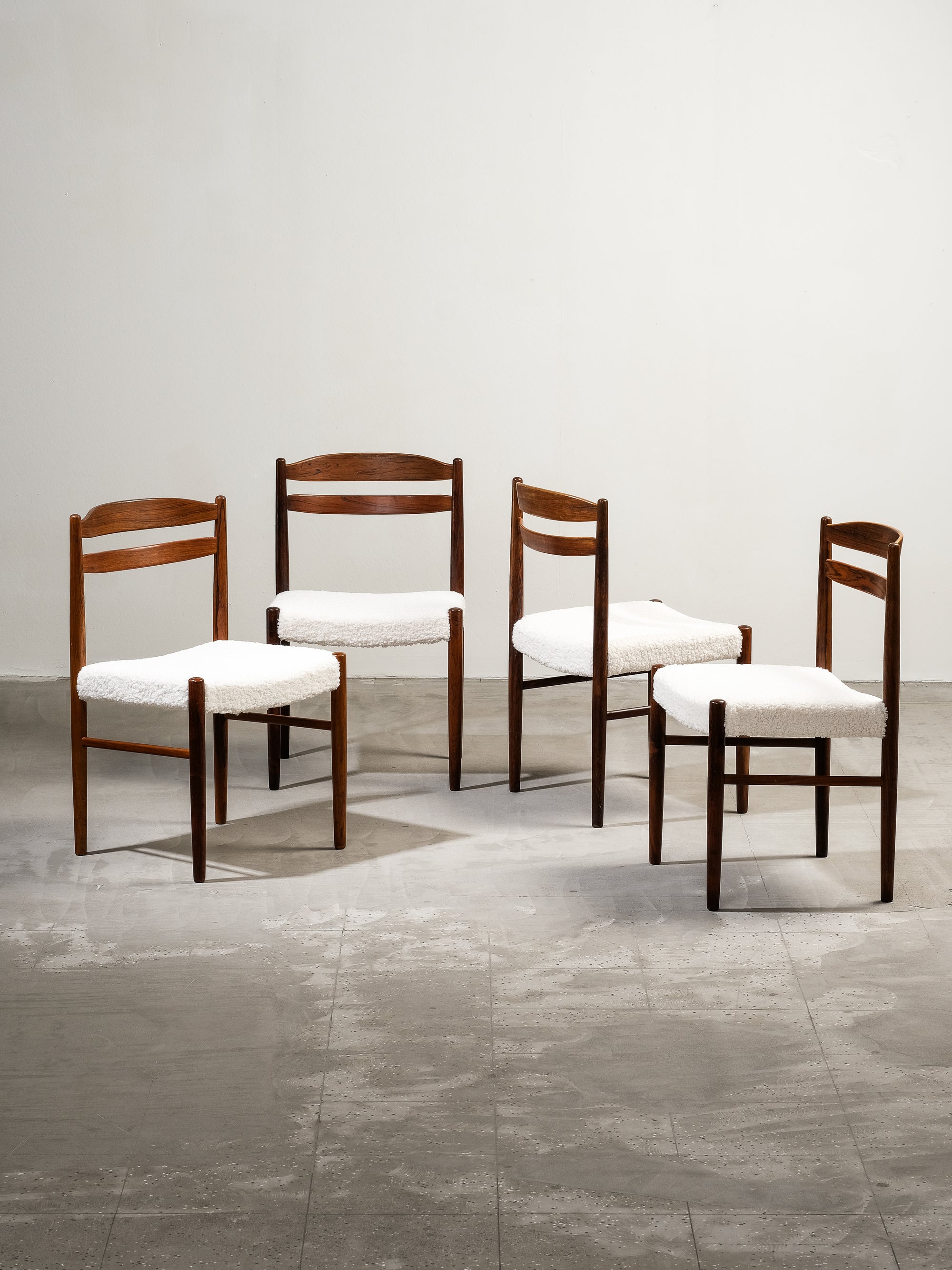 Set of 4 Dining Chairs by Albin Johansson & Söner, Sweden, 1950s