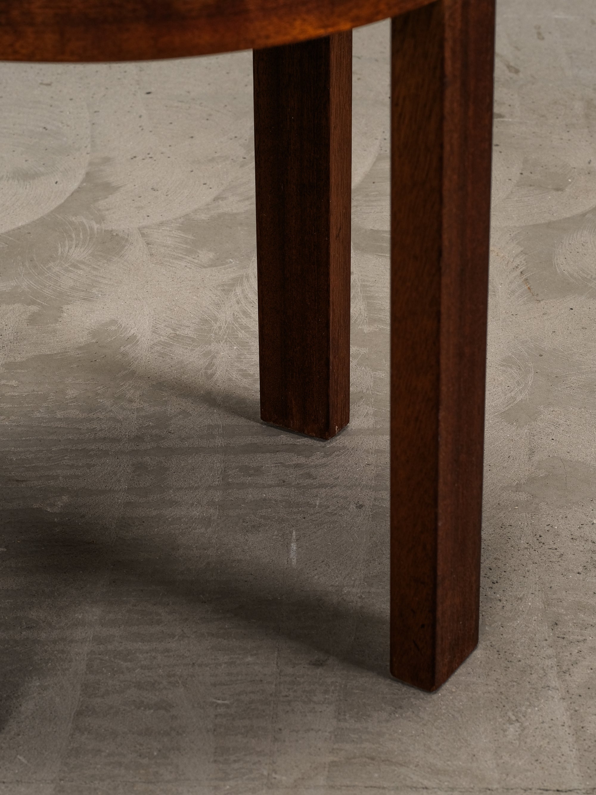 Mid-Century Scandinavian Mahogany Stool