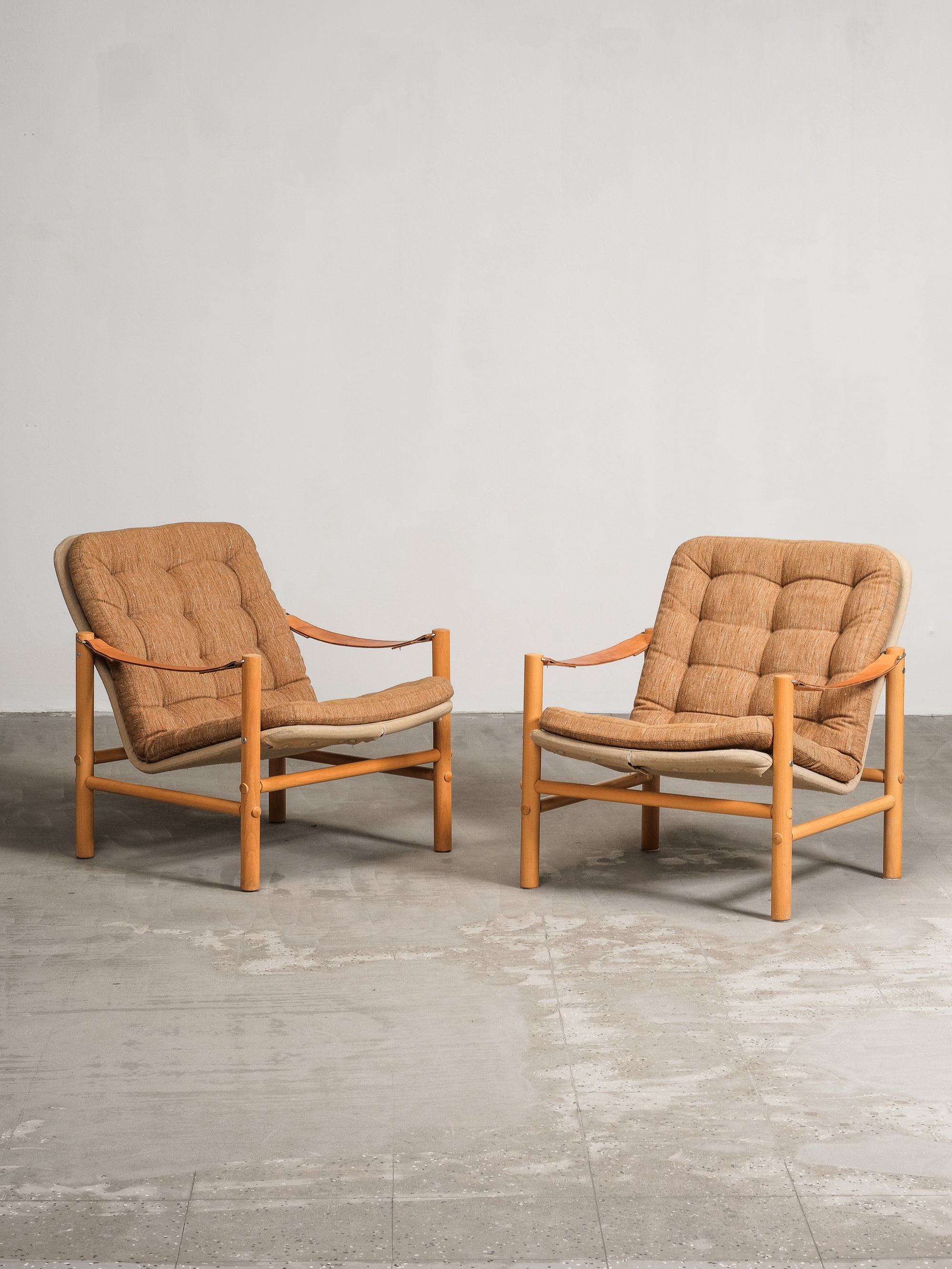 Pair of Bror Boije ‘Junker’ Armchairs, DUX, Sweden, 1969