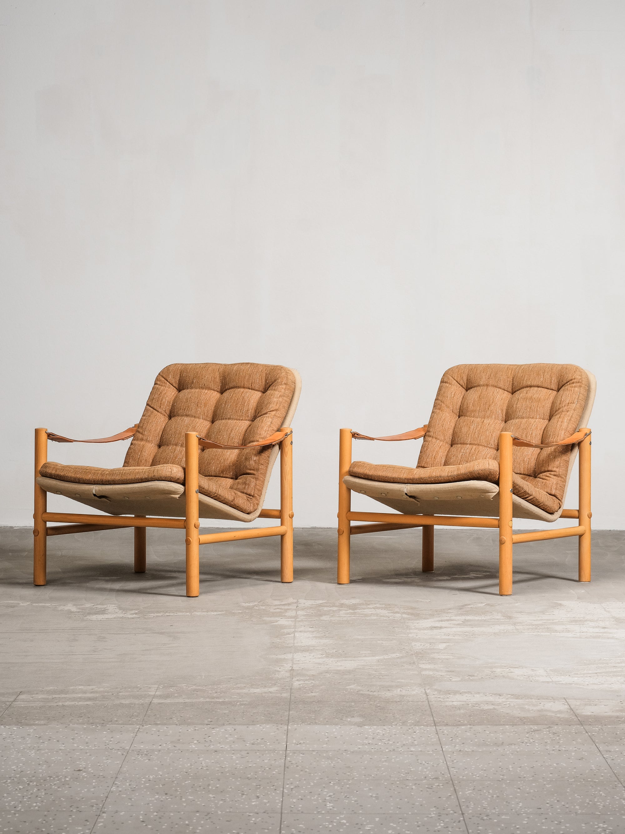 Pair of Bror Boije ‘Junker’ Armchairs, DUX, Sweden, 1969