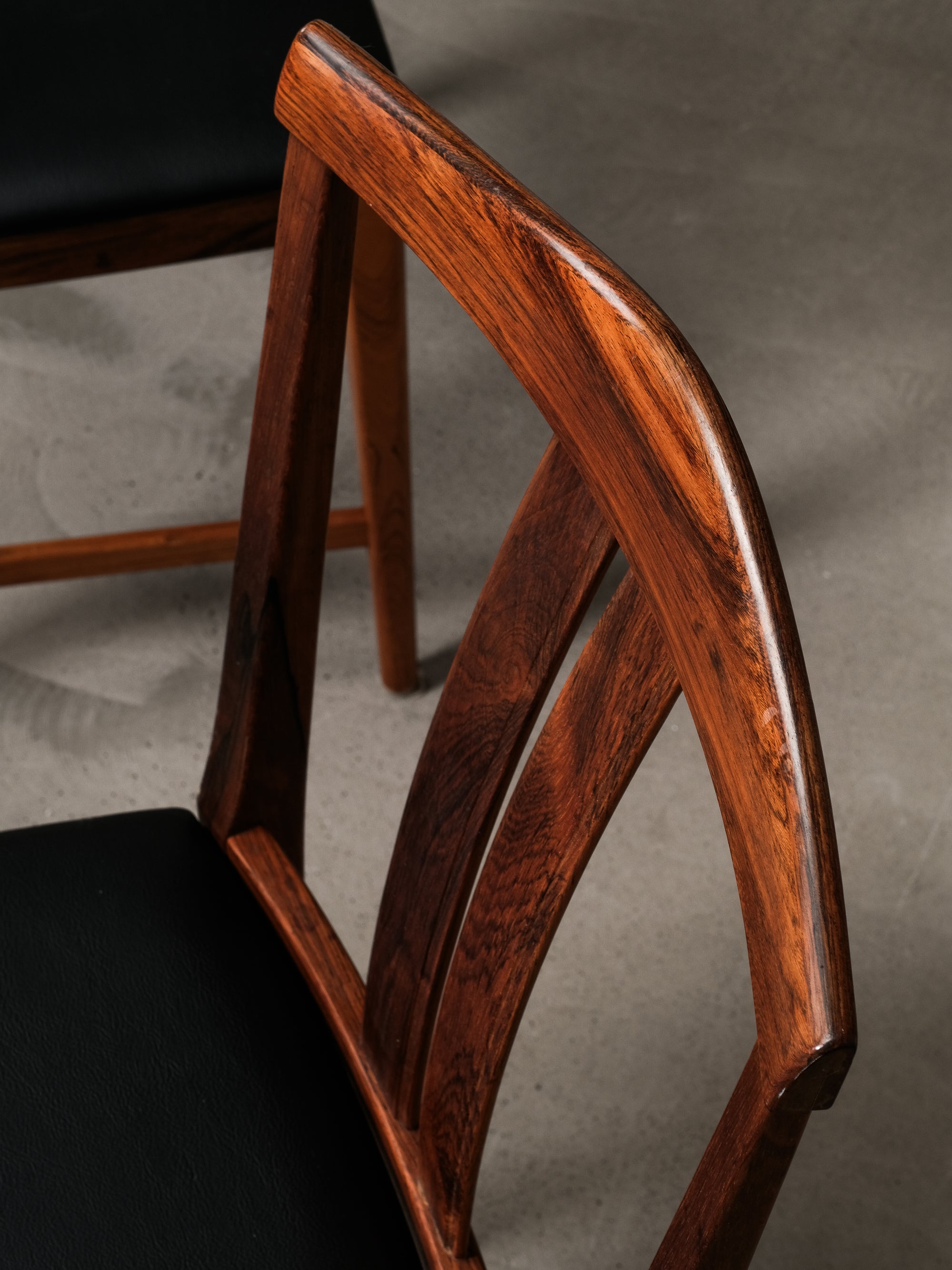 Set of 4 Rosewood Dining Chairs by Karl-Erik Ekselius, JOC Vetlanda, Sweden, 1960s