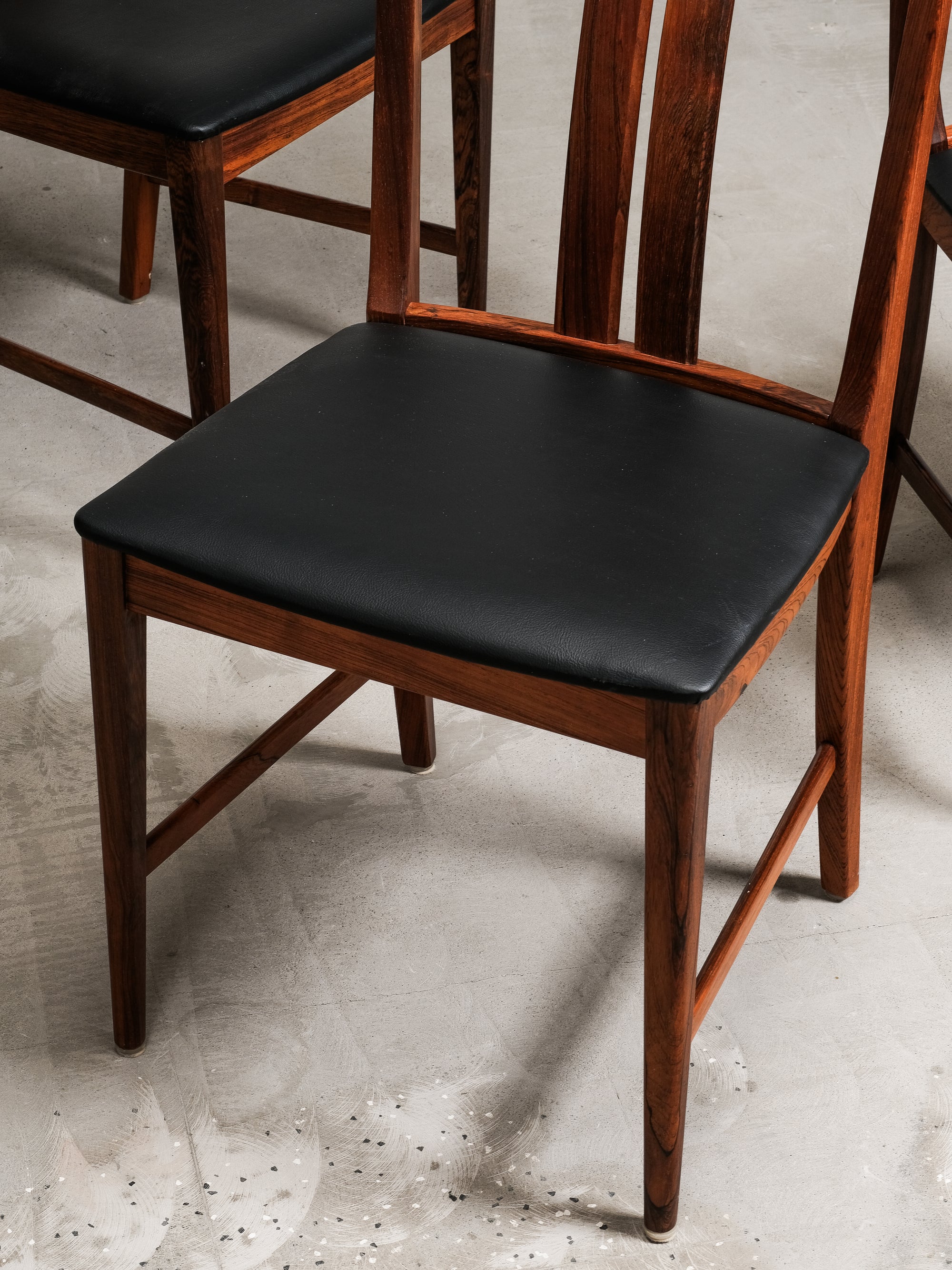 Set of 4 Rosewood Dining Chairs by Karl-Erik Ekselius, JOC Vetlanda, Sweden, 1960s