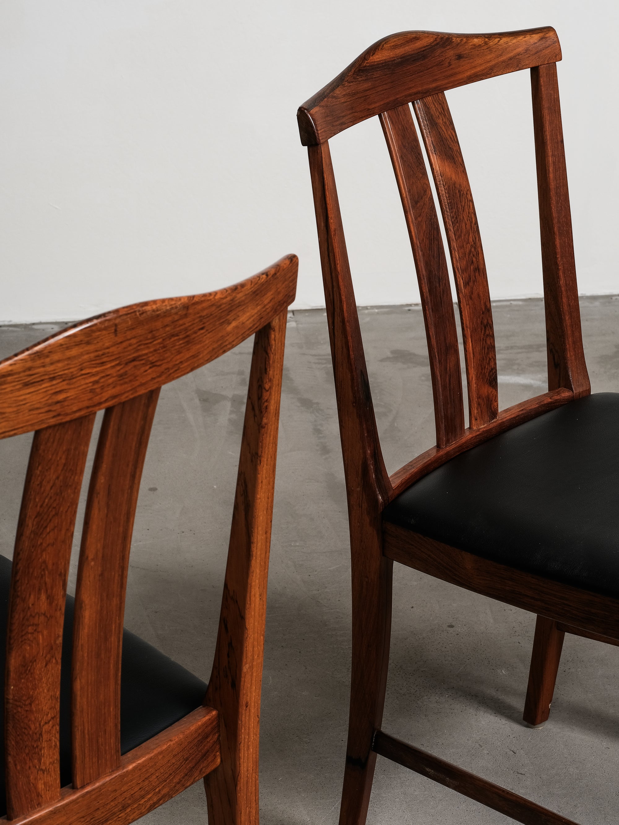 Set of 4 Rosewood Dining Chairs by Karl-Erik Ekselius, JOC Vetlanda, Sweden, 1960s