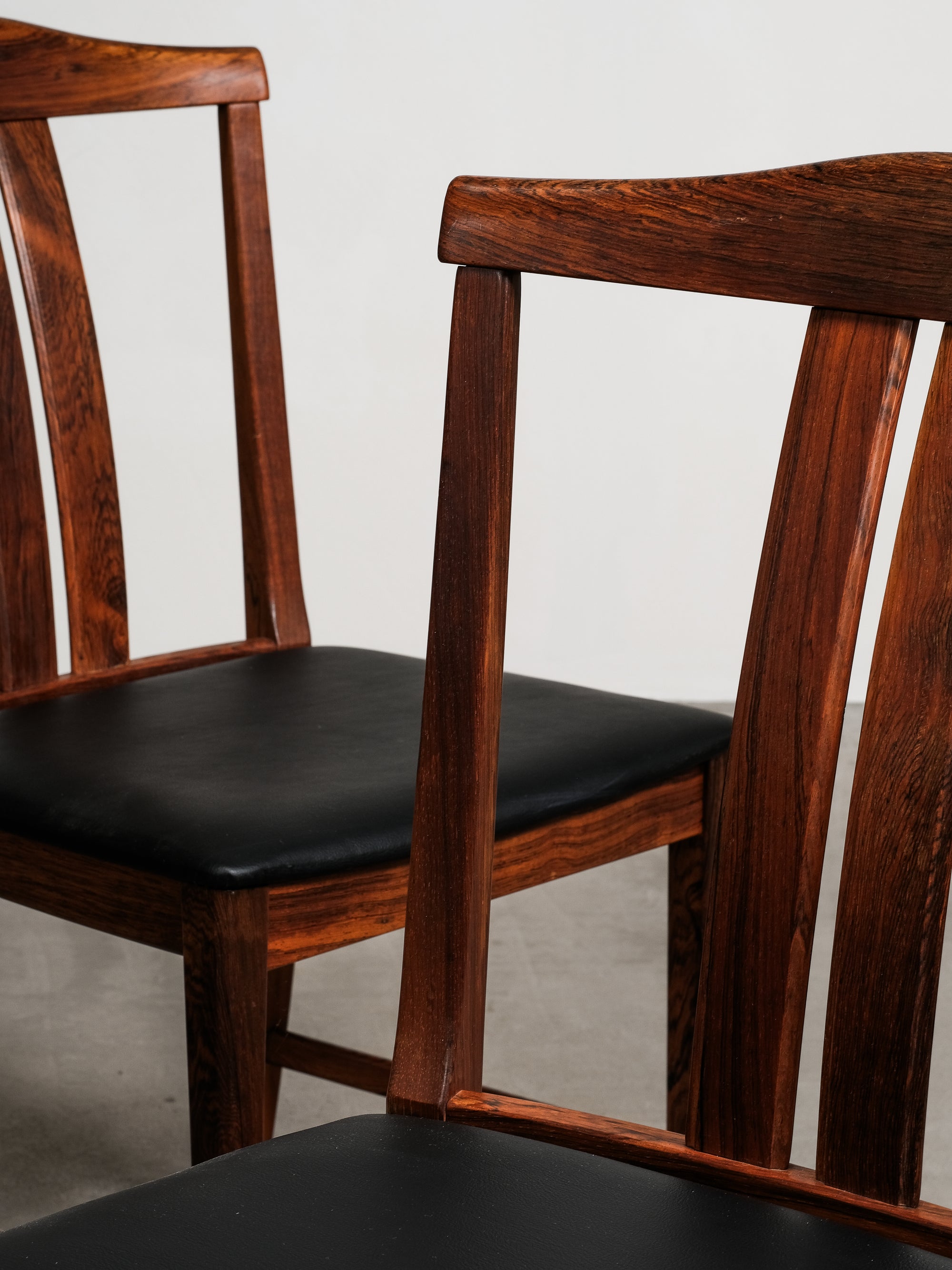 Set of 4 Rosewood Dining Chairs by Karl-Erik Ekselius, JOC Vetlanda, Sweden, 1960s