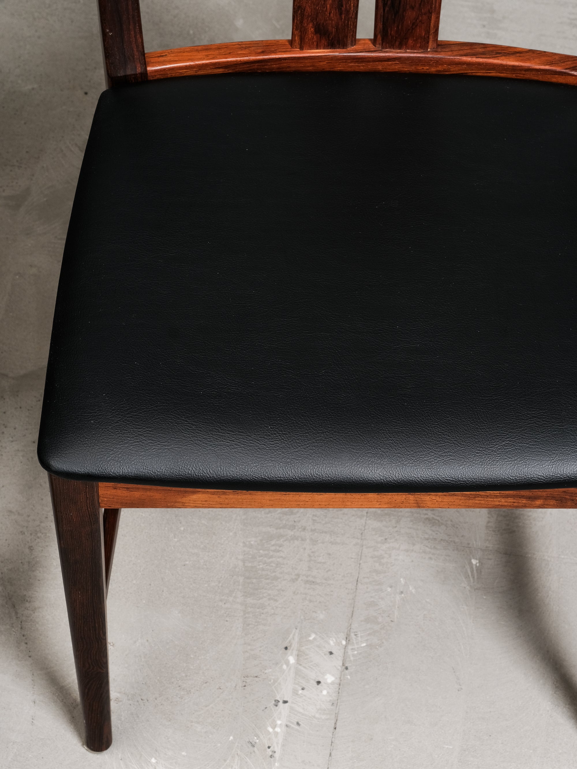Set of 4 Rosewood Dining Chairs by Karl-Erik Ekselius, JOC Vetlanda, Sweden, 1960s