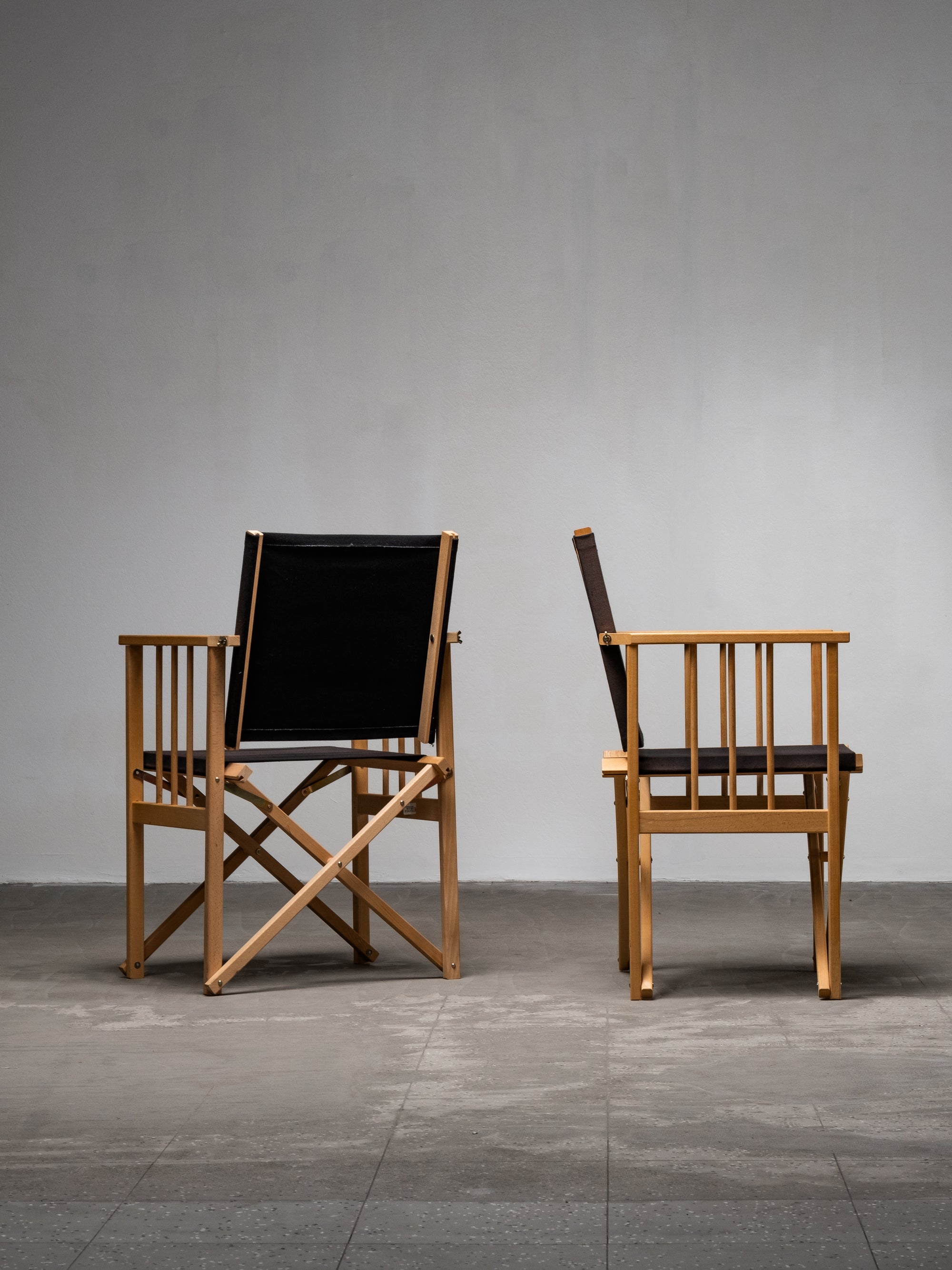 Danish Folding Director’s Armchairs by Hyllinge Møbler, Denmark, 1970s