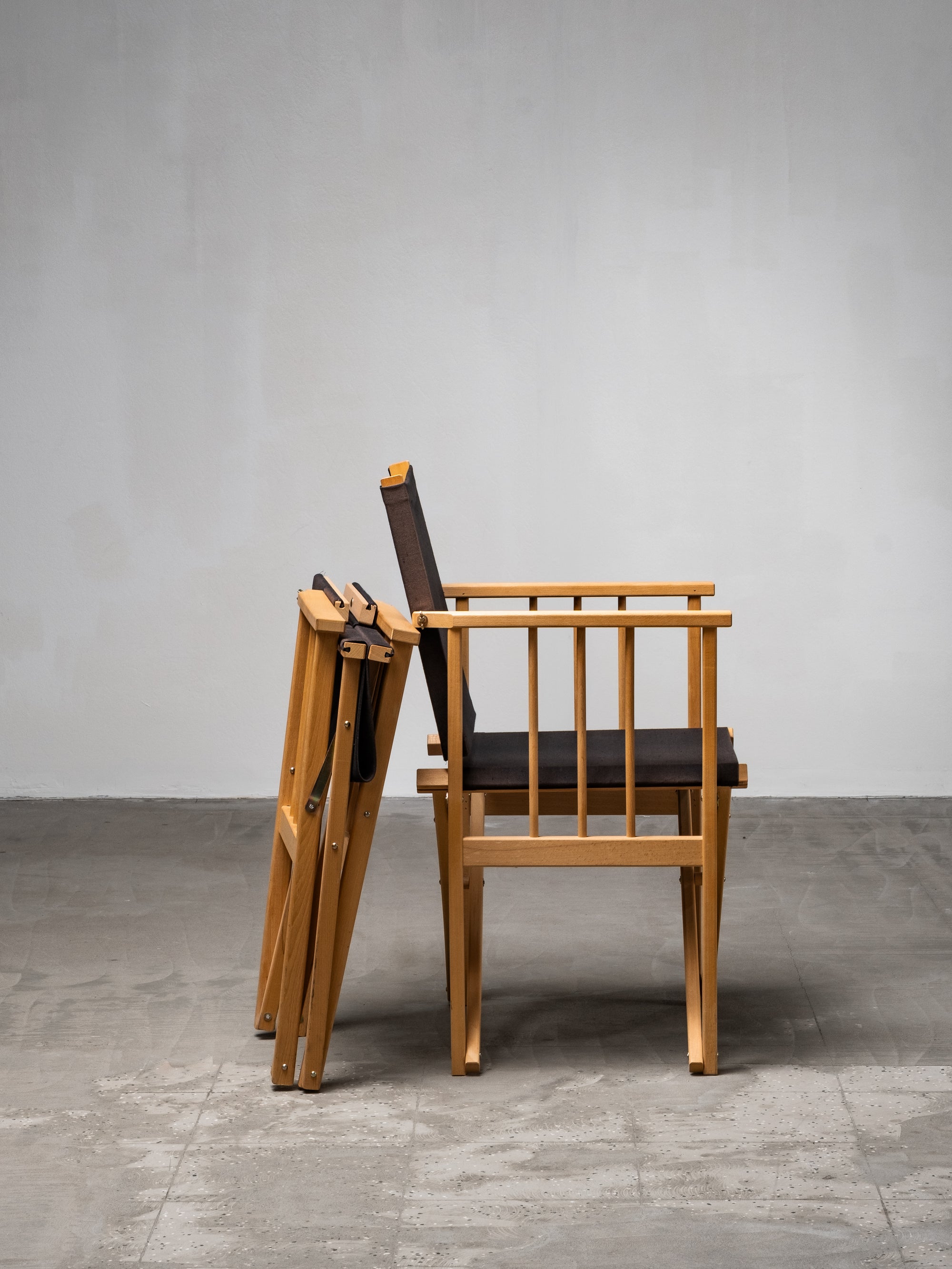 Danish Folding Director’s Armchairs by Hyllinge Møbler, Denmark, 1970s