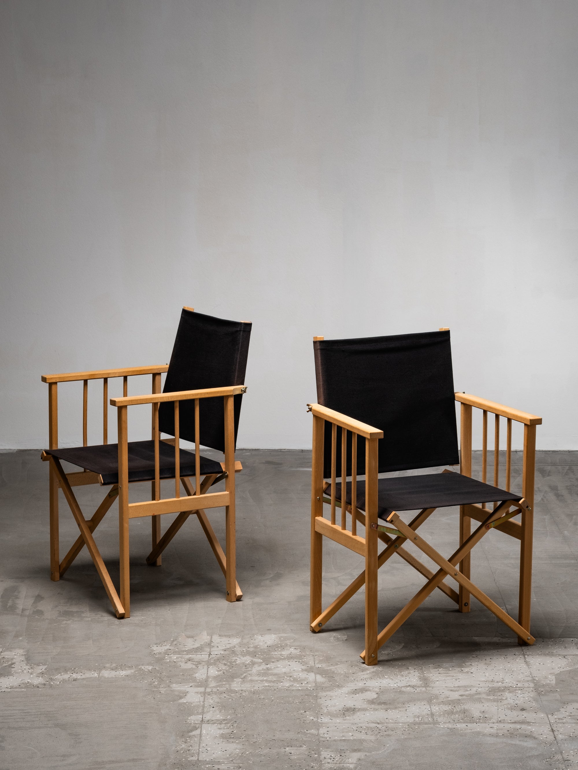 Danish Folding Director’s Armchairs by Hyllinge Møbler, Denmark, 1970s