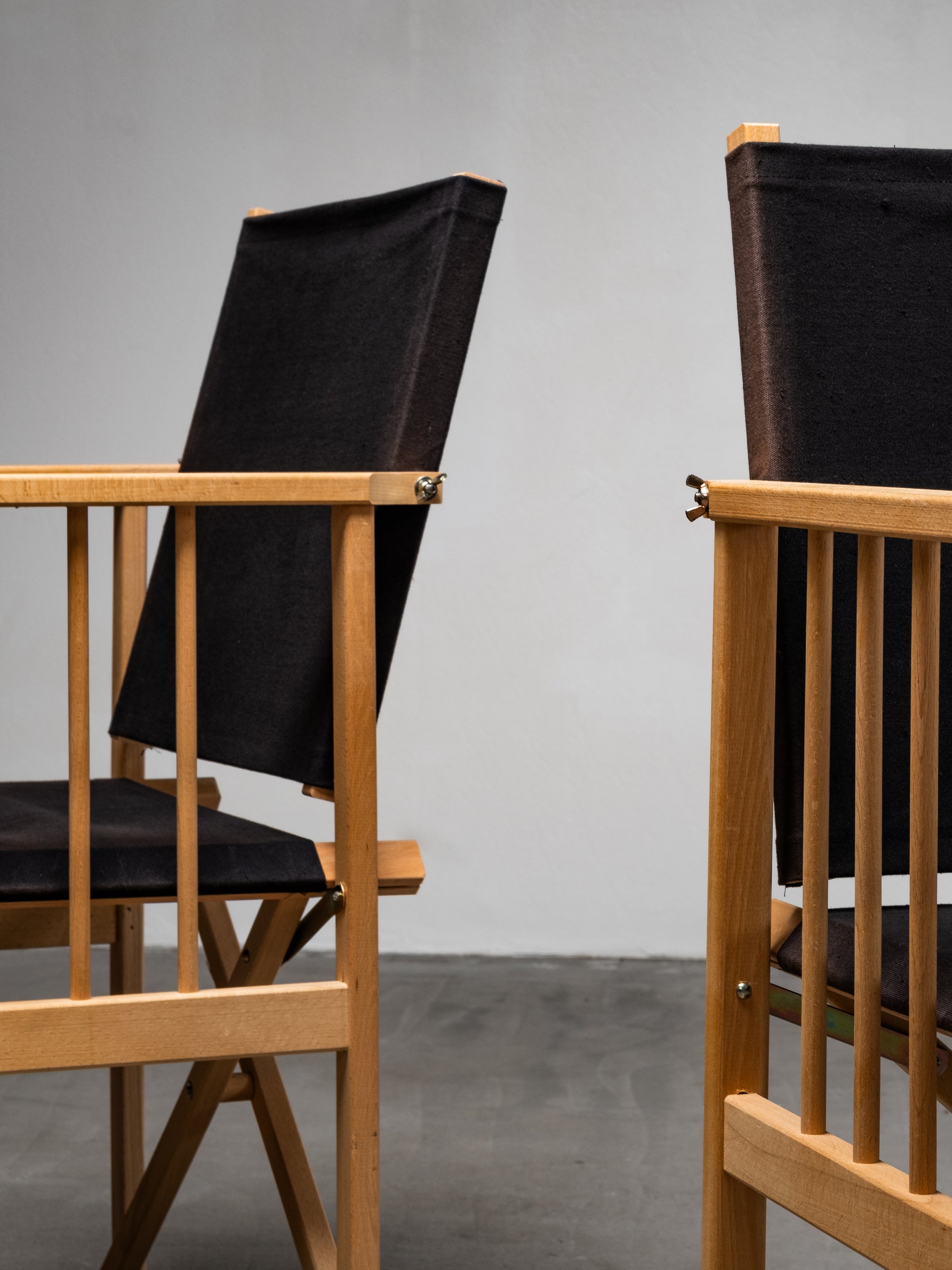 Danish Folding Director’s Armchairs by Hyllinge Møbler, Denmark, 1970s
