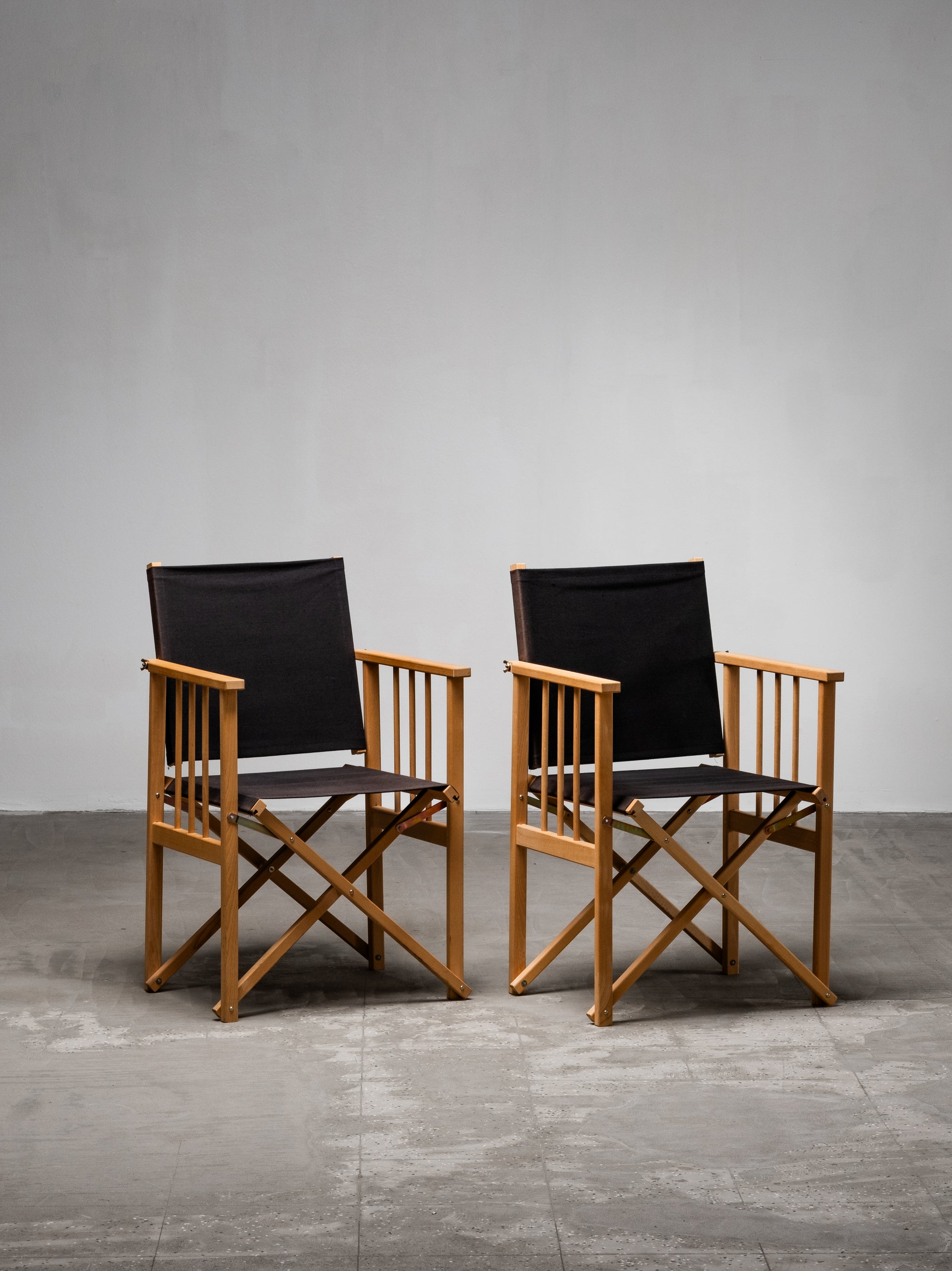 Danish Folding Director’s Armchairs by Hyllinge Møbler, Denmark, 1970s