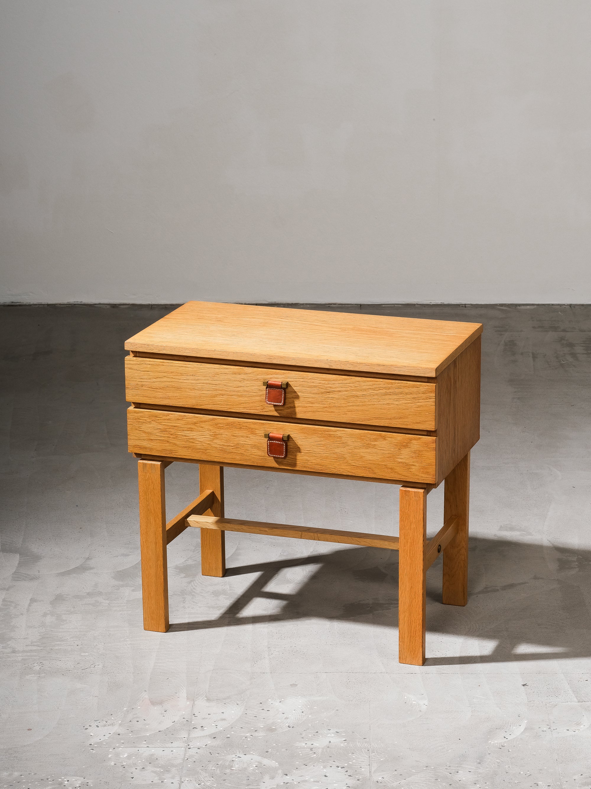 Two Drawer Console Table in Oak Model "Charmant" by Sigurd Göransson, 1960s