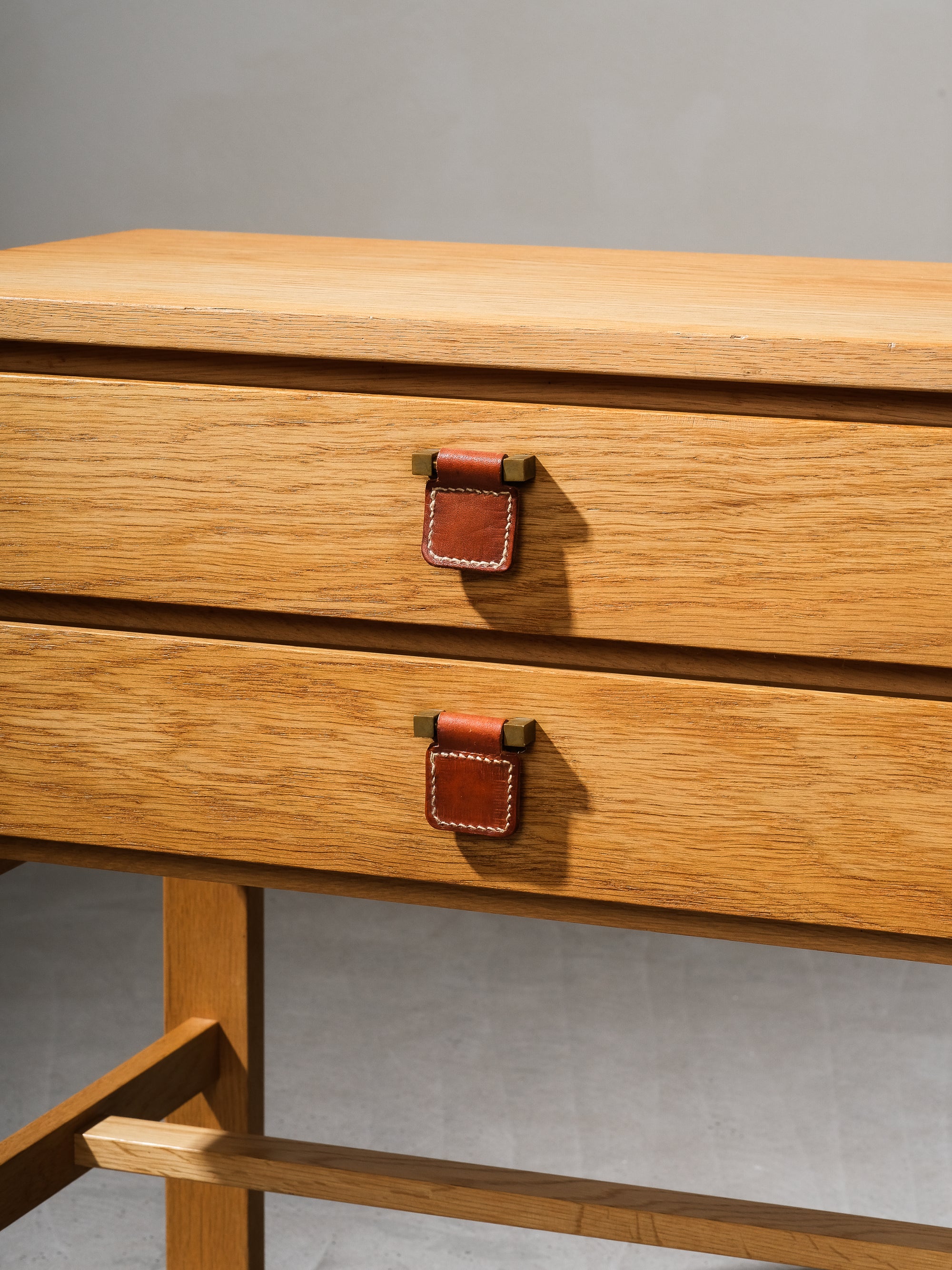 Two Drawer Console Table in Oak Model "Charmant" by Sigurd Göransson, 1960s