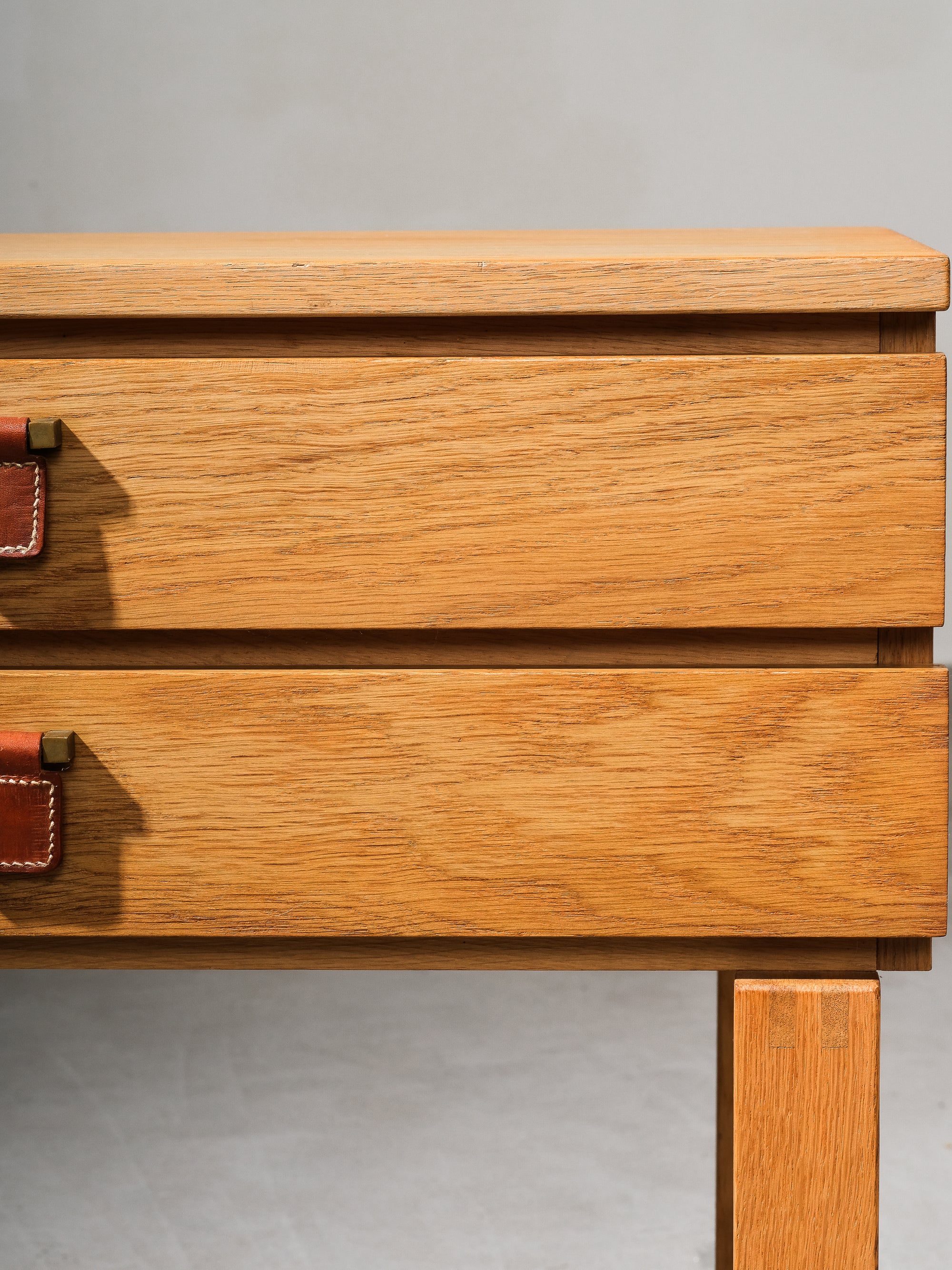 Two Drawer Console Table in Oak Model "Charmant" by Sigurd Göransson, 1960s