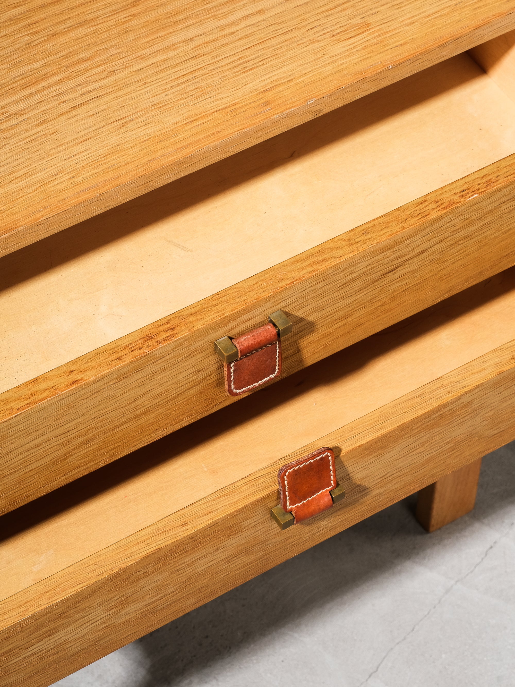 Two Drawer Console Table in Oak Model "Charmant" by Sigurd Göransson, 1960s