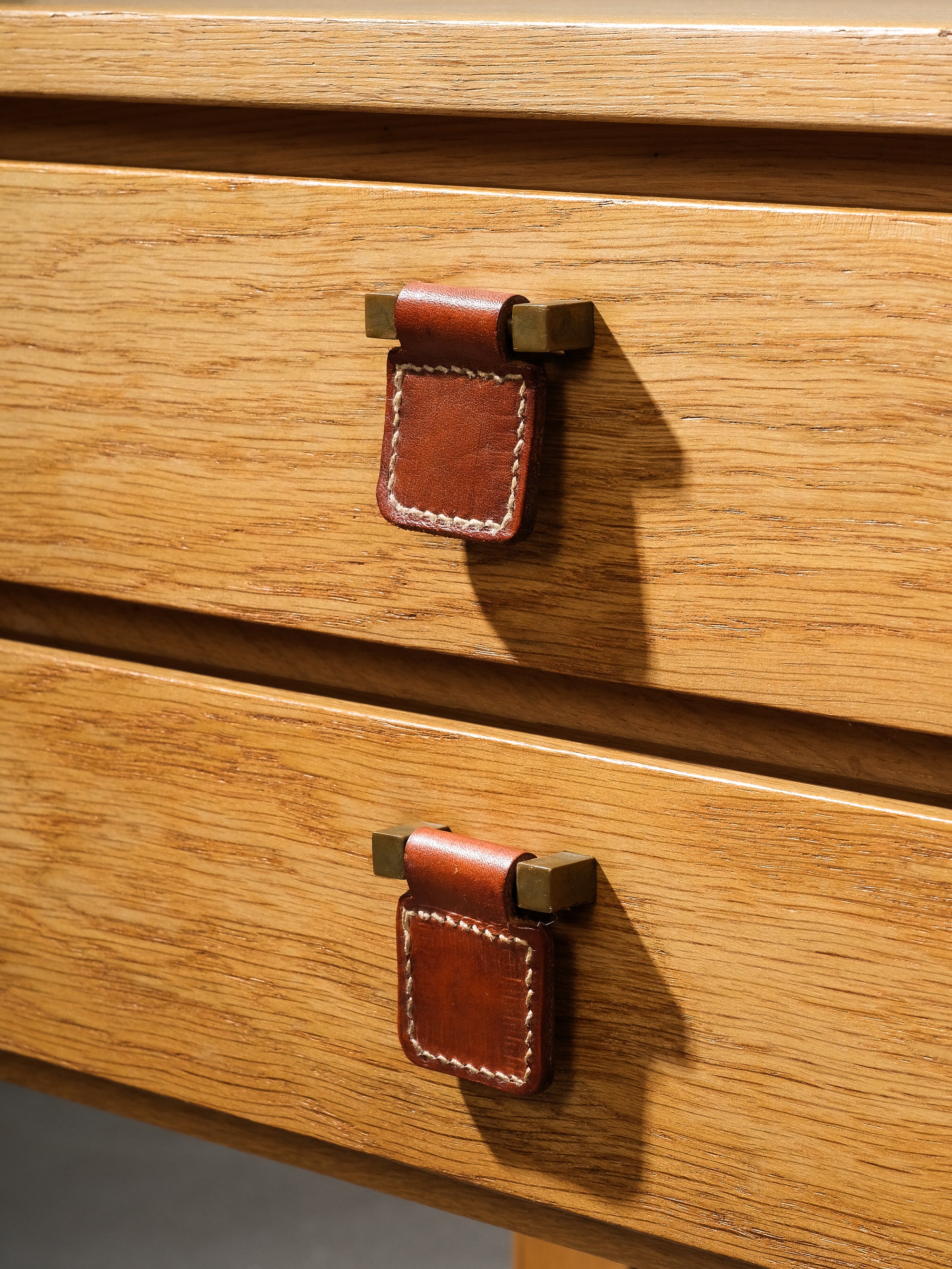 Two Drawer Console Table in Oak Model "Charmant" by Sigurd Göransson, 1960s