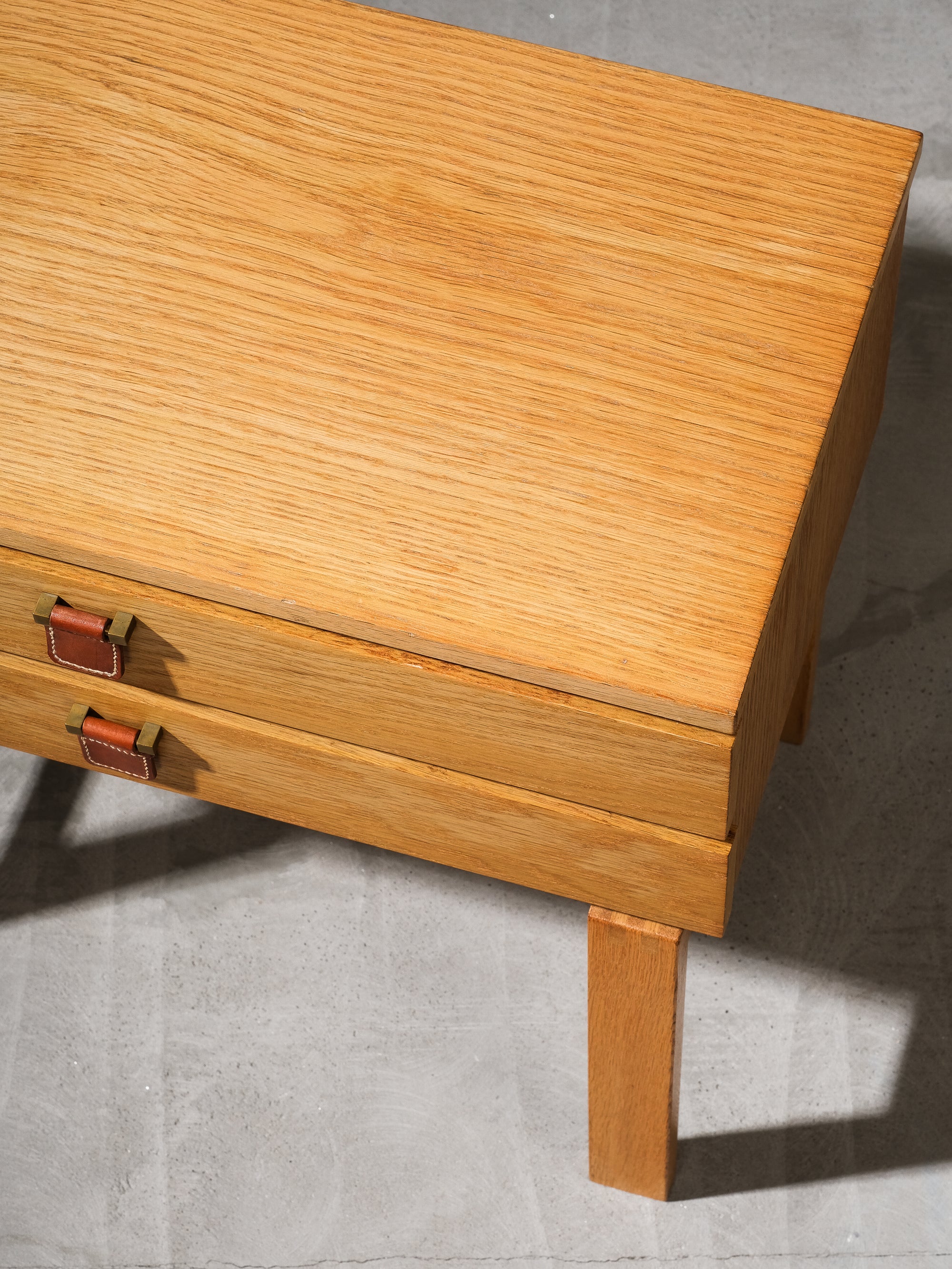 Two Drawer Console Table in Oak Model "Charmant" by Sigurd Göransson, 1960s