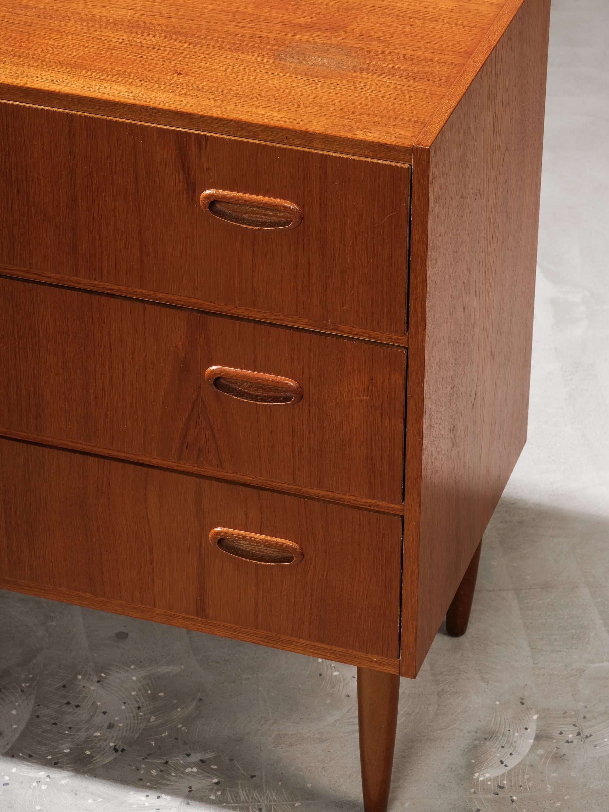 Three Drawer Teak Chest, 1960s
