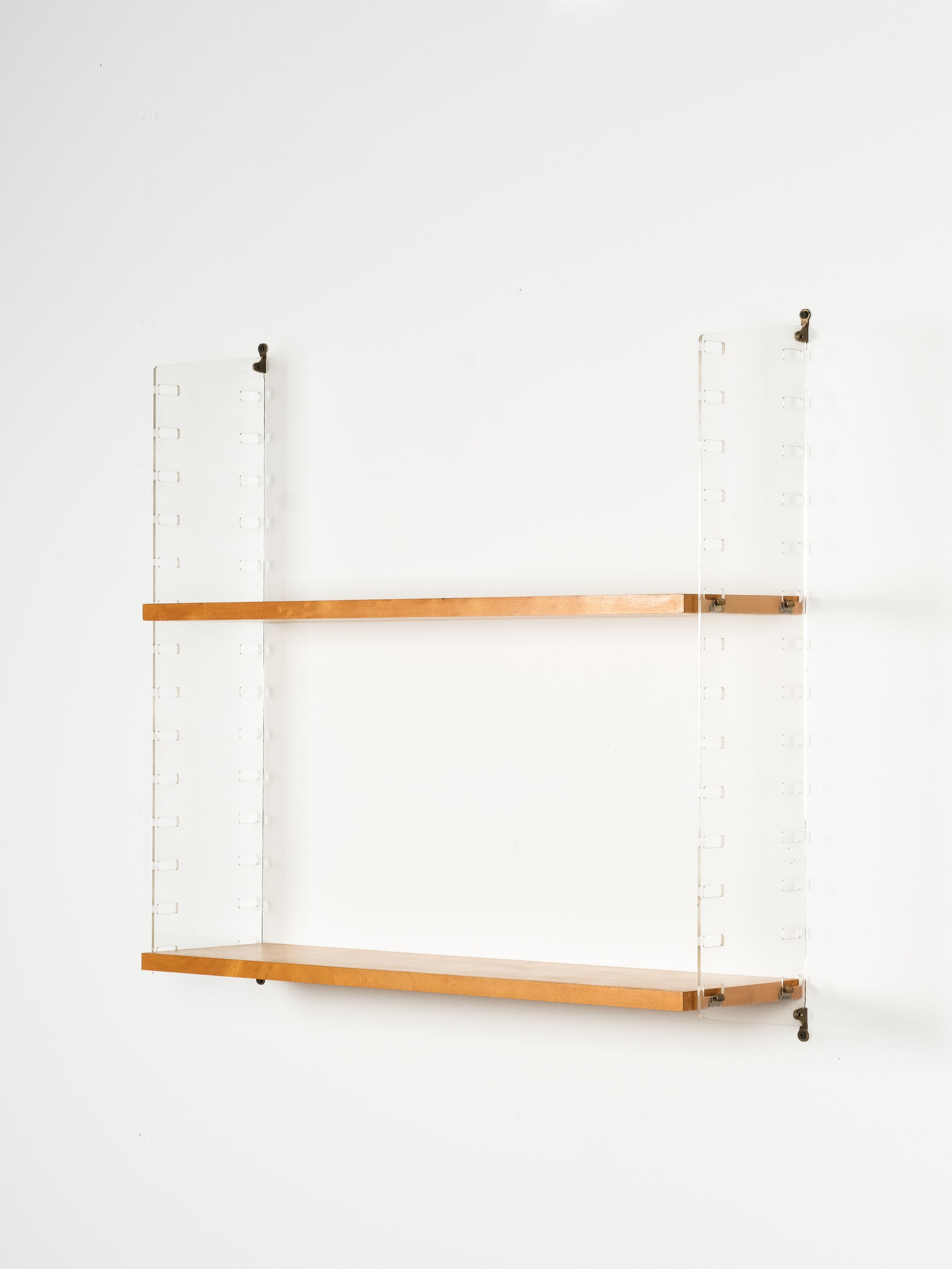 "String" Birch & Plexiglass Wall Unit by Nisse Strinning, Sweden, 1950s