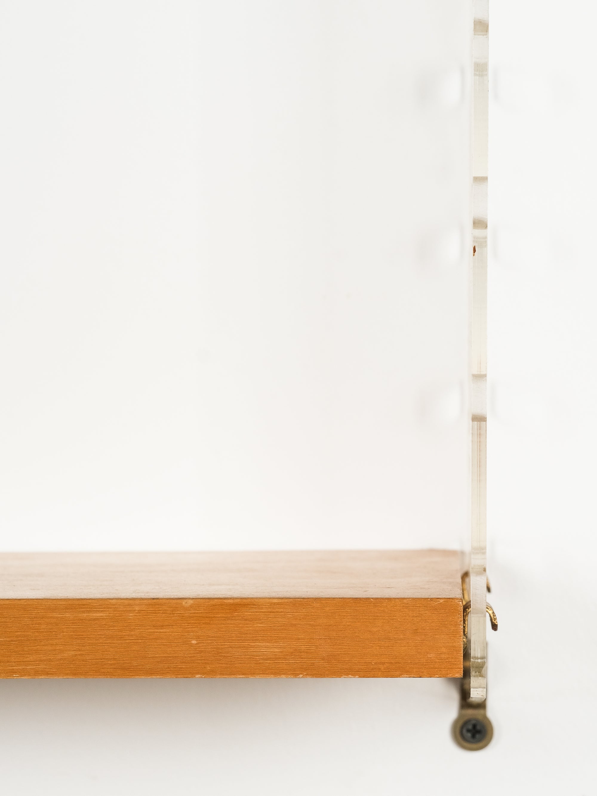 "String" Birch & Plexiglass Wall Unit by Nisse Strinning, Sweden, 1950s