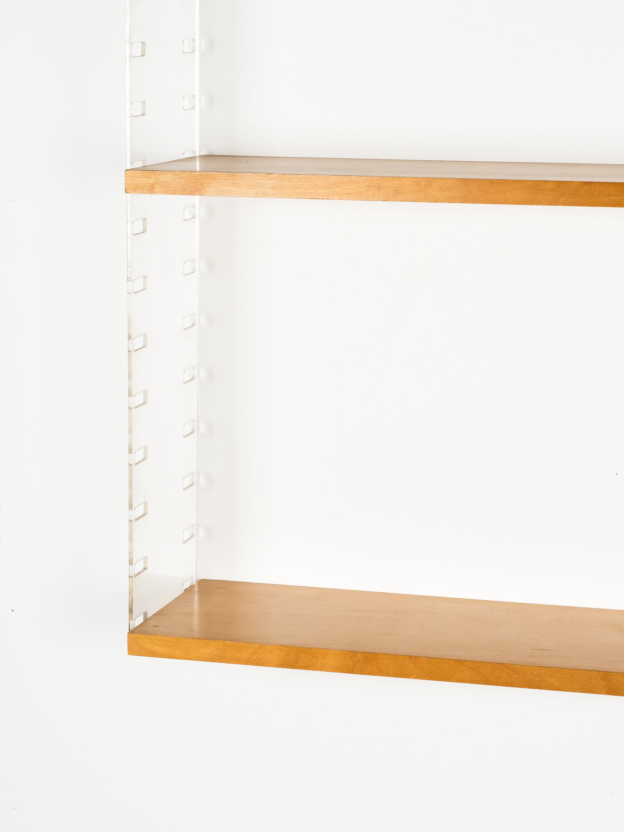 "String" Birch & Plexiglass Wall Unit by Nisse Strinning, Sweden, 1950s