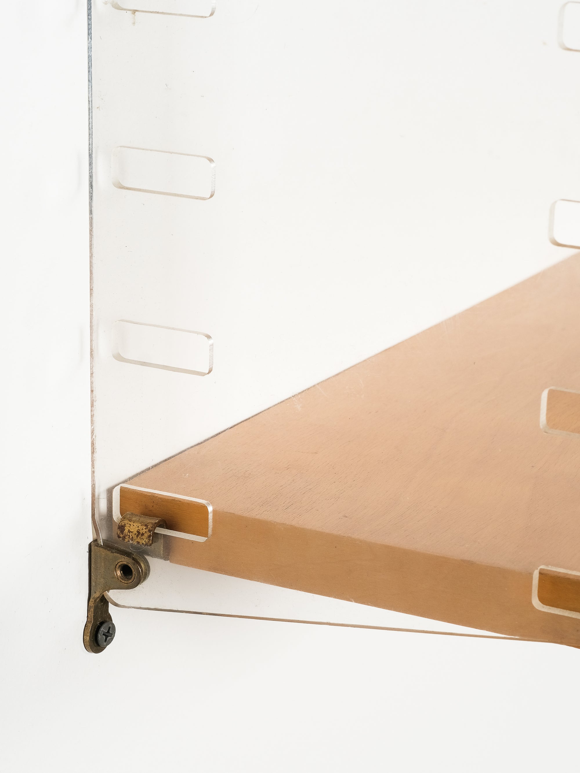 "String" Birch & Plexiglass Wall Unit by Nisse Strinning, Sweden, 1950s