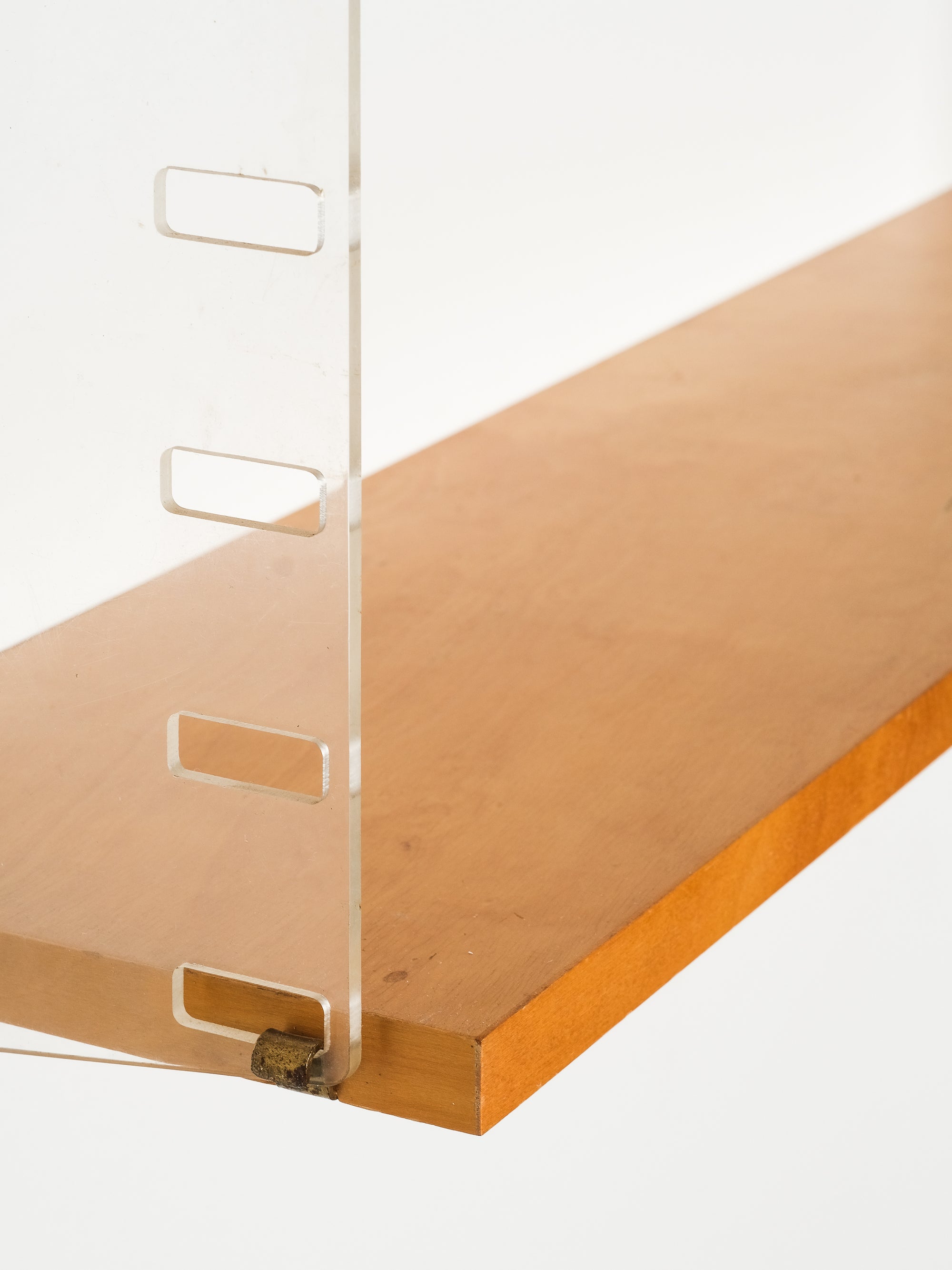 "String" Birch & Plexiglass Wall Unit by Nisse Strinning, Sweden, 1950s