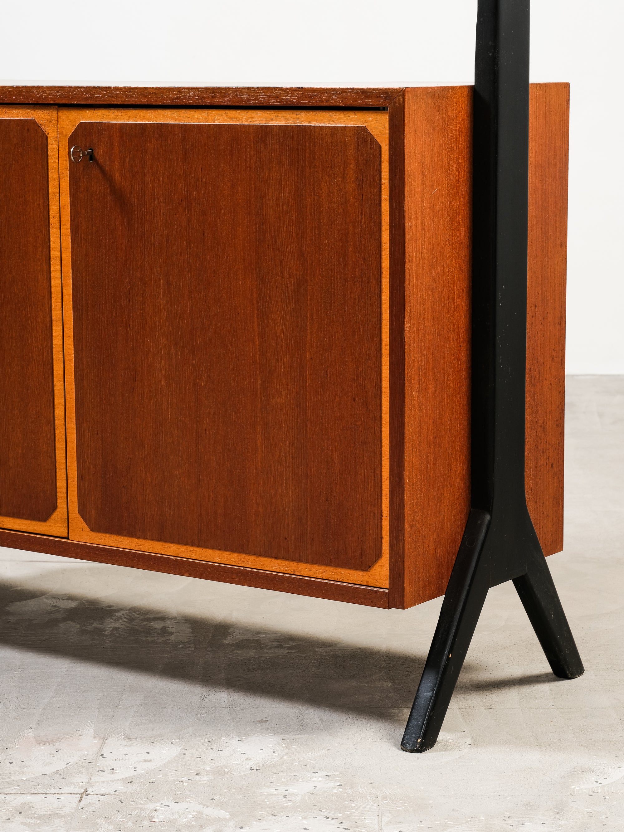 "Roxen" Teak Bookshelf with Bar Cabinet from Ikea, Sweden, 1960s