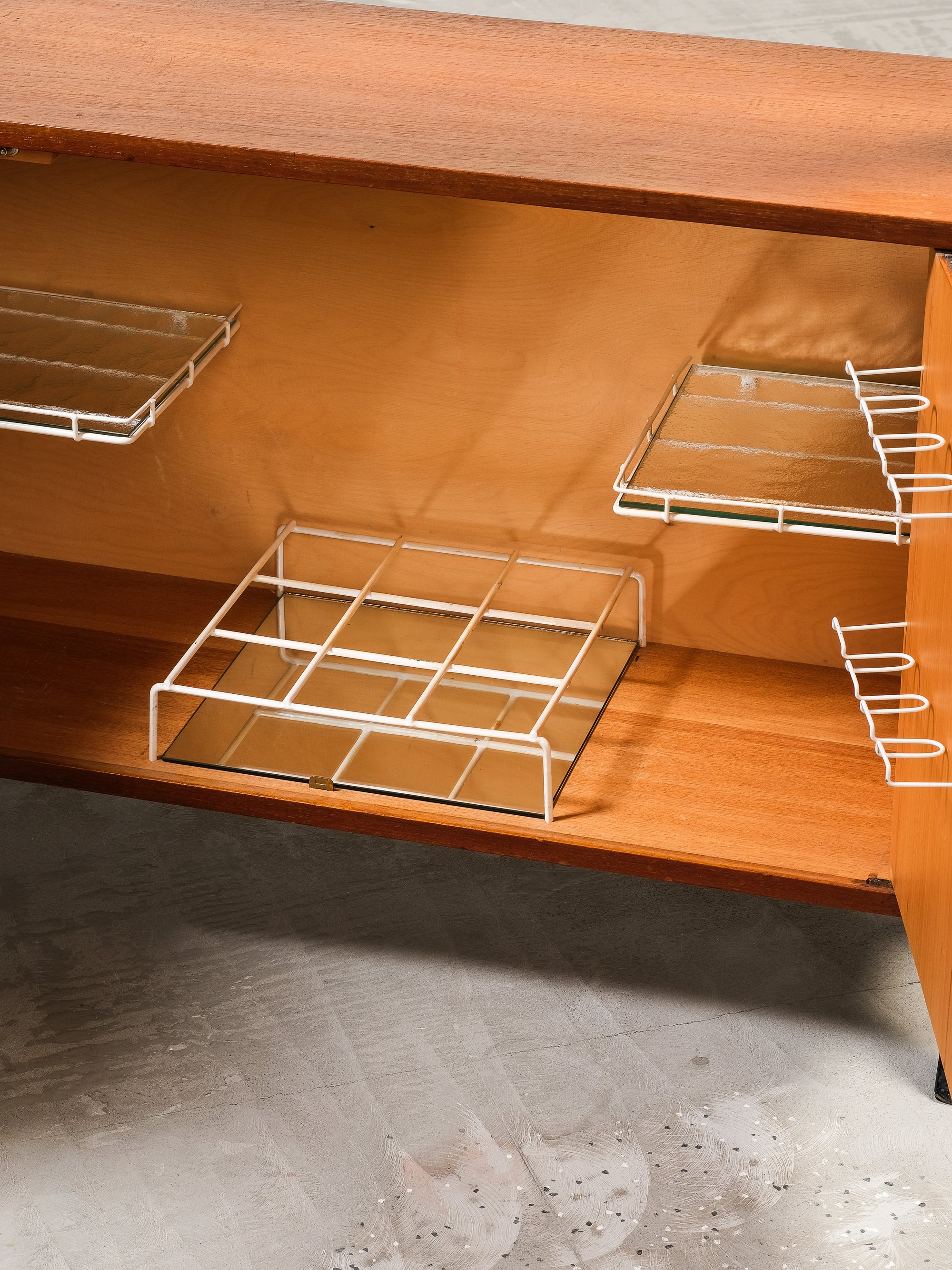 "Roxen" Teak Bookshelf with Bar Cabinet from Ikea, Sweden, 1960s