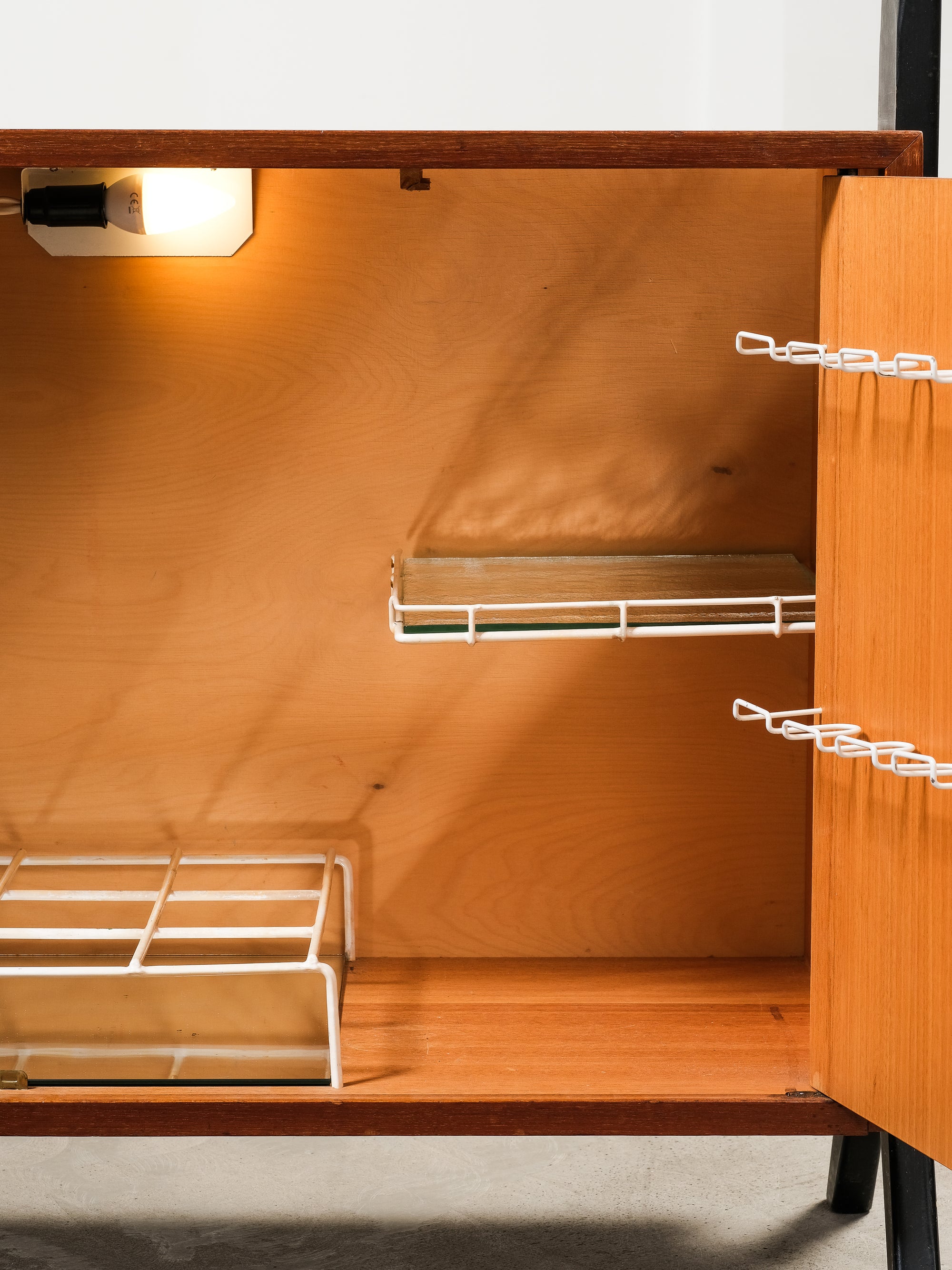 "Roxen" Teak Bookshelf with Bar Cabinet from Ikea, Sweden, 1960s