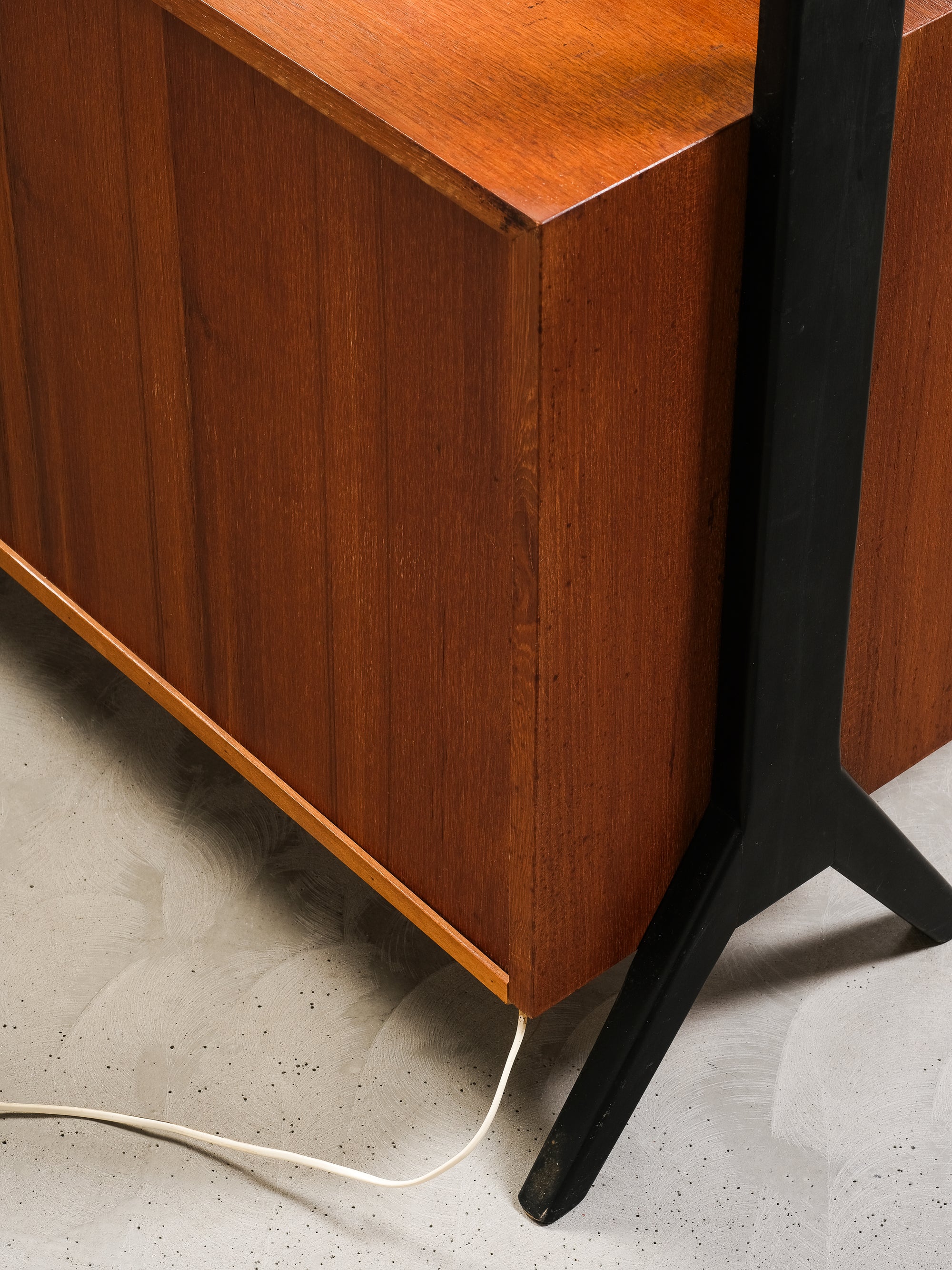 "Roxen" Teak Bookshelf with Bar Cabinet from Ikea, Sweden, 1960s