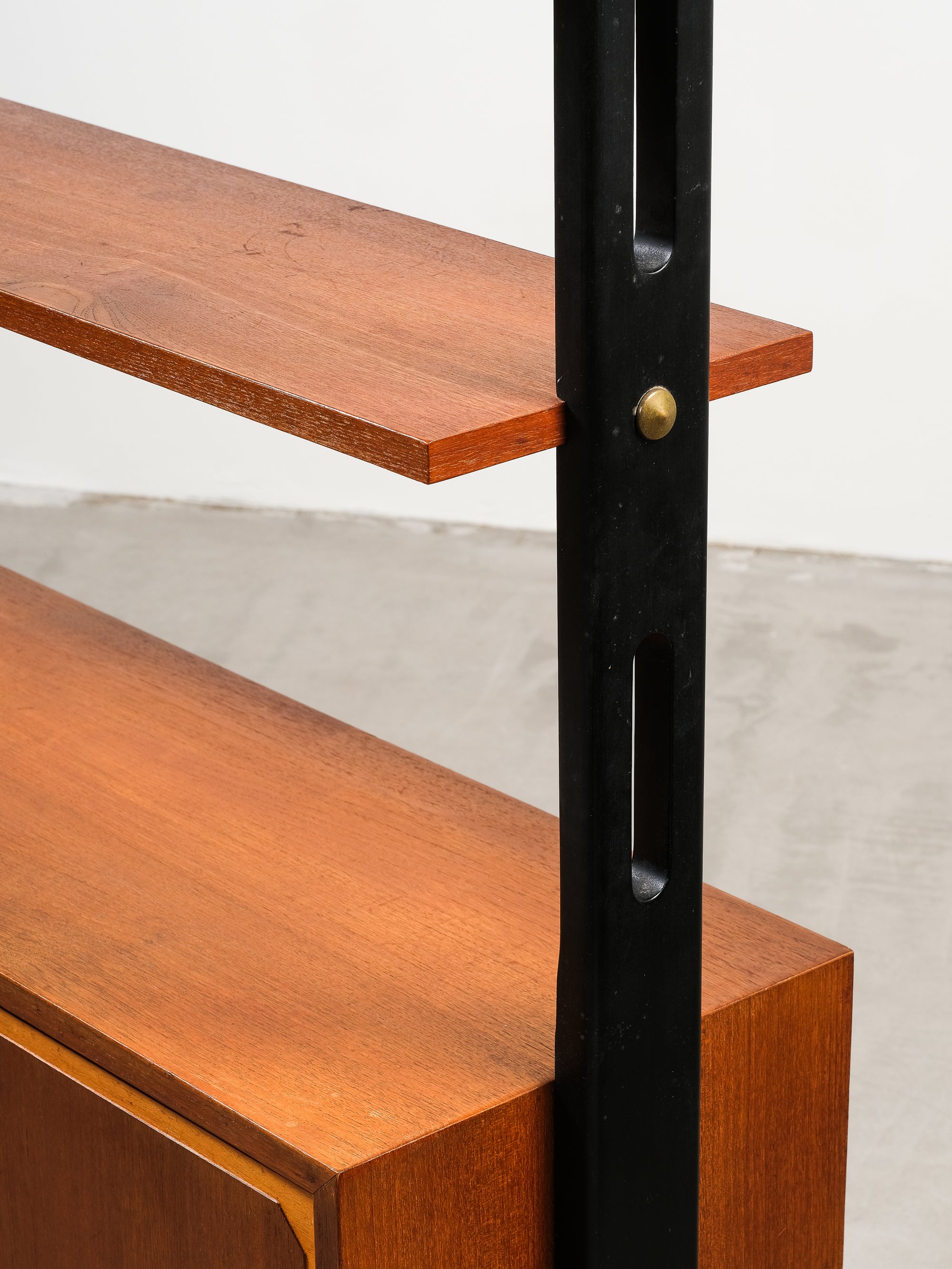 "Roxen" Teak Bookshelf with Bar Cabinet from Ikea, Sweden, 1960s