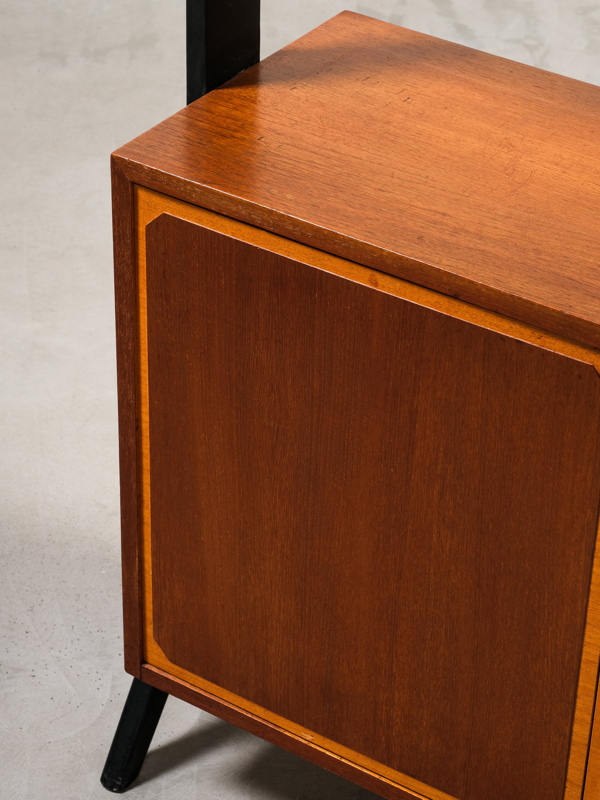 "Roxen" Teak Bookshelf with Bar Cabinet from Ikea, Sweden, 1960s