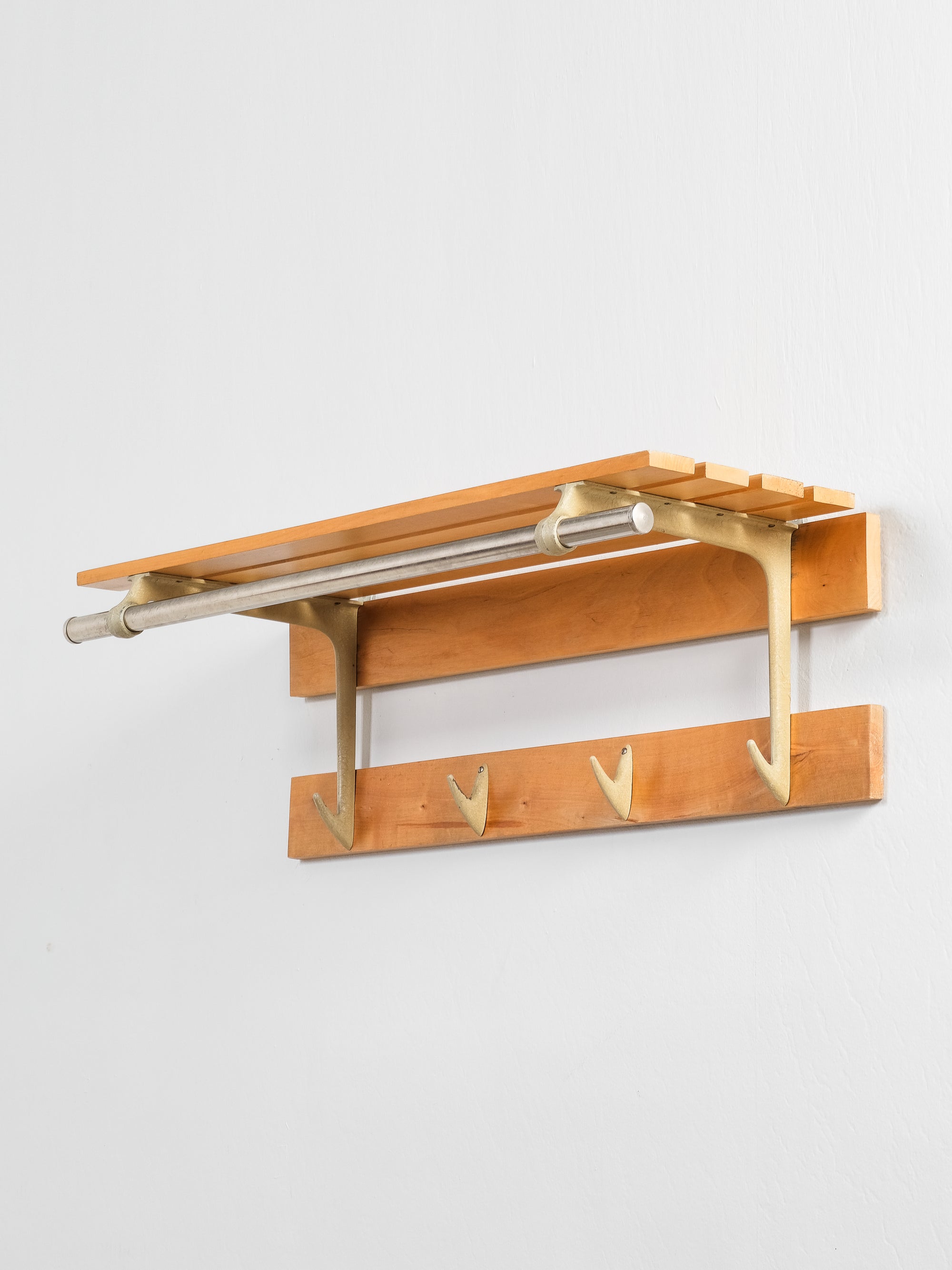 Wall Mount Coat Rack, Boda, Sweden, 1950s