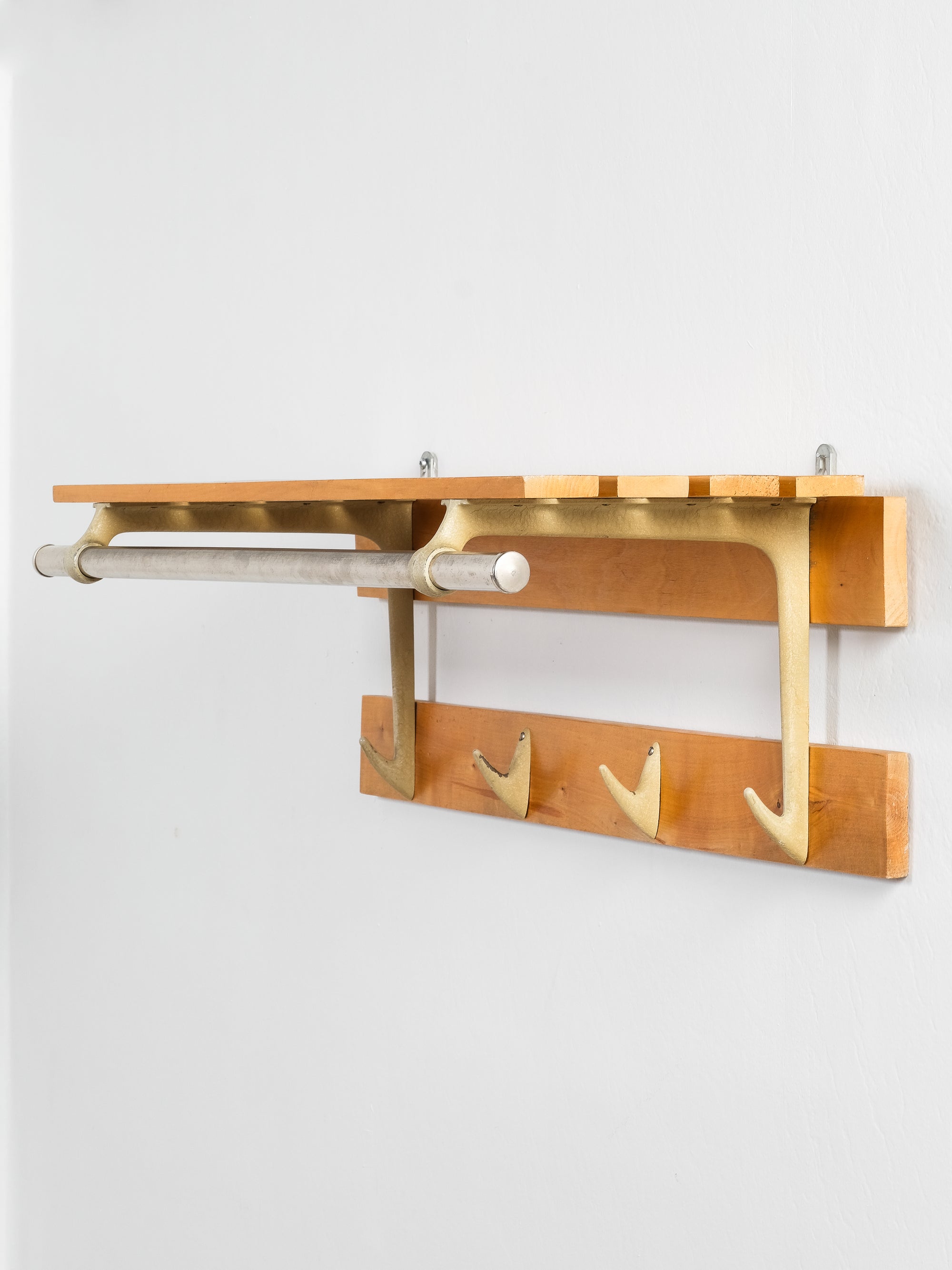 Wall Mount Coat Rack, Boda, Sweden, 1950s