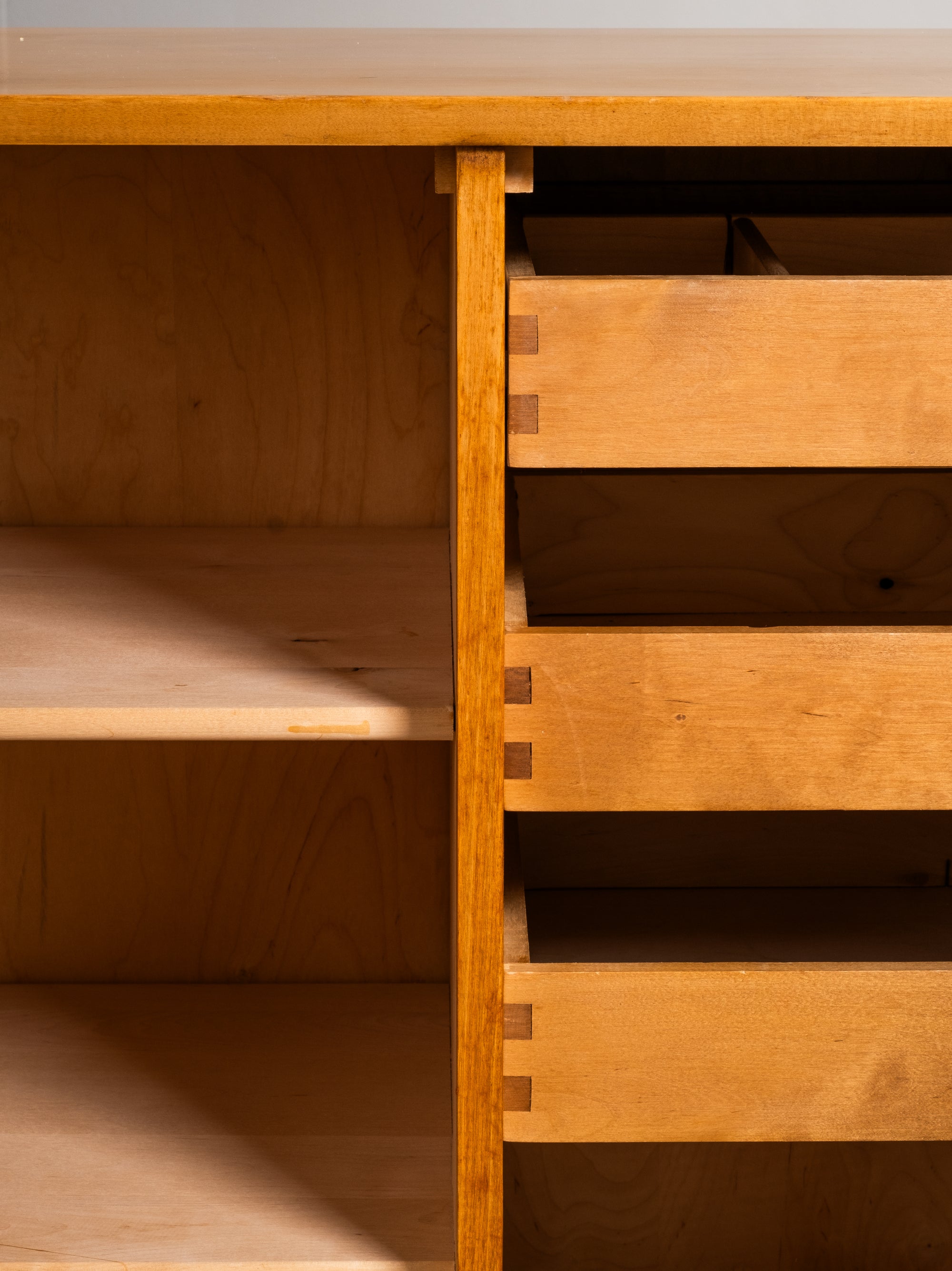 Finnish Cabinet in Birch and Elm by Lahden Puutyö Oy, 1950s