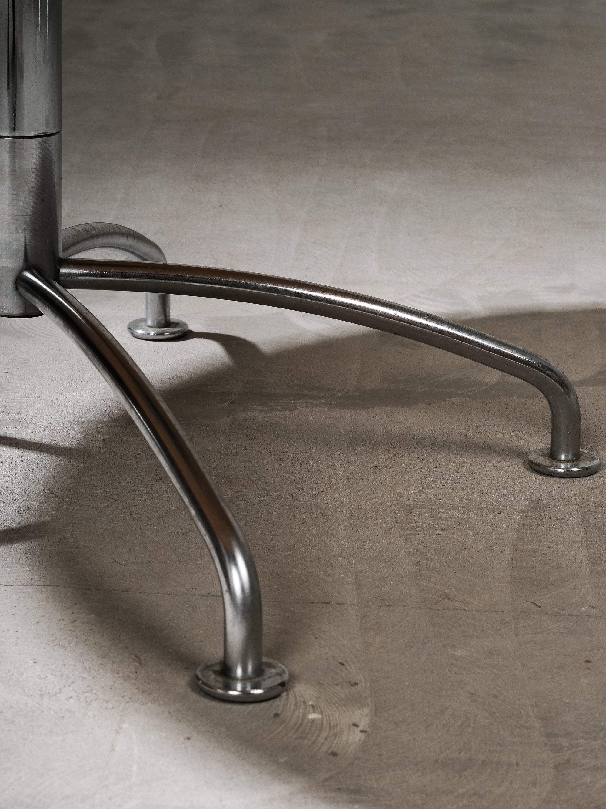 Beech & Chrome Round Coffee Table by Jens Ammundsen for Fritz Hansen, 1990s