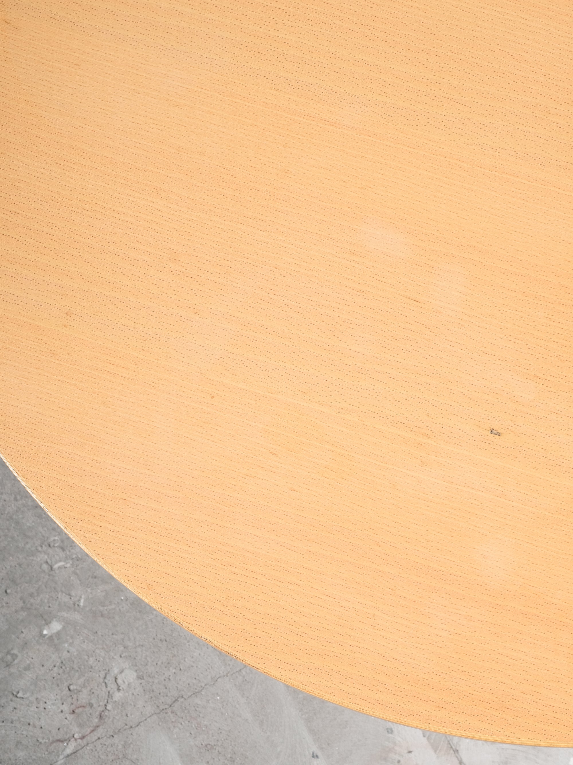 Beech & Chrome Round Coffee Table by Jens Ammundsen for Fritz Hansen, 1990s