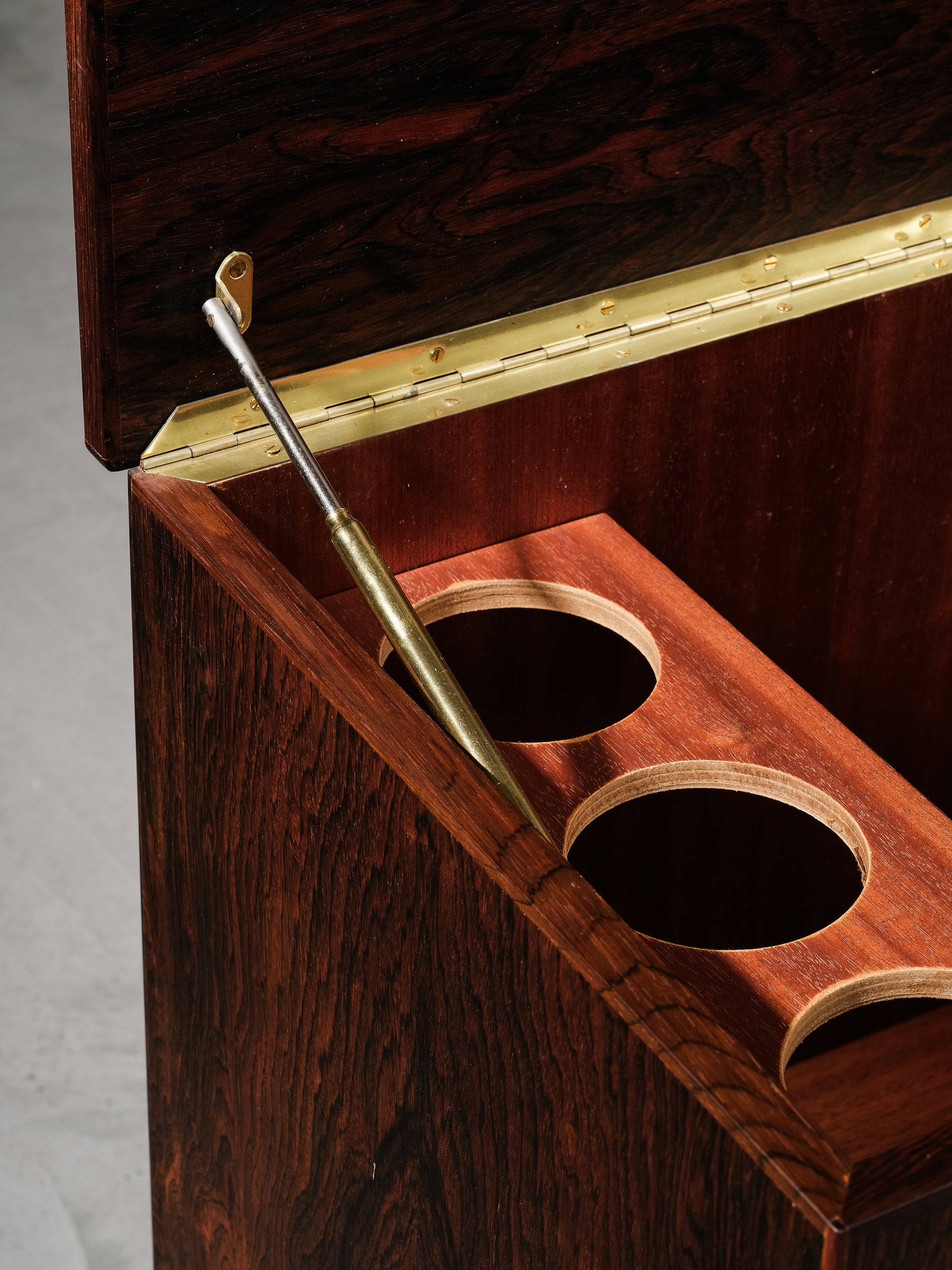 Mid-Century Danish Bar Cabinet in Palisander by Kai Kristiansen, 1960s