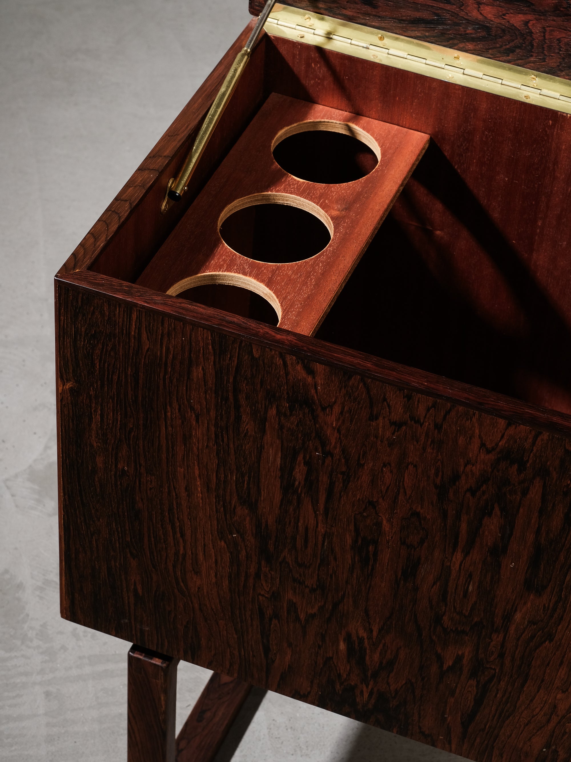 Mid-Century Danish Bar Cabinet in Palisander by Kai Kristiansen, 1960s
