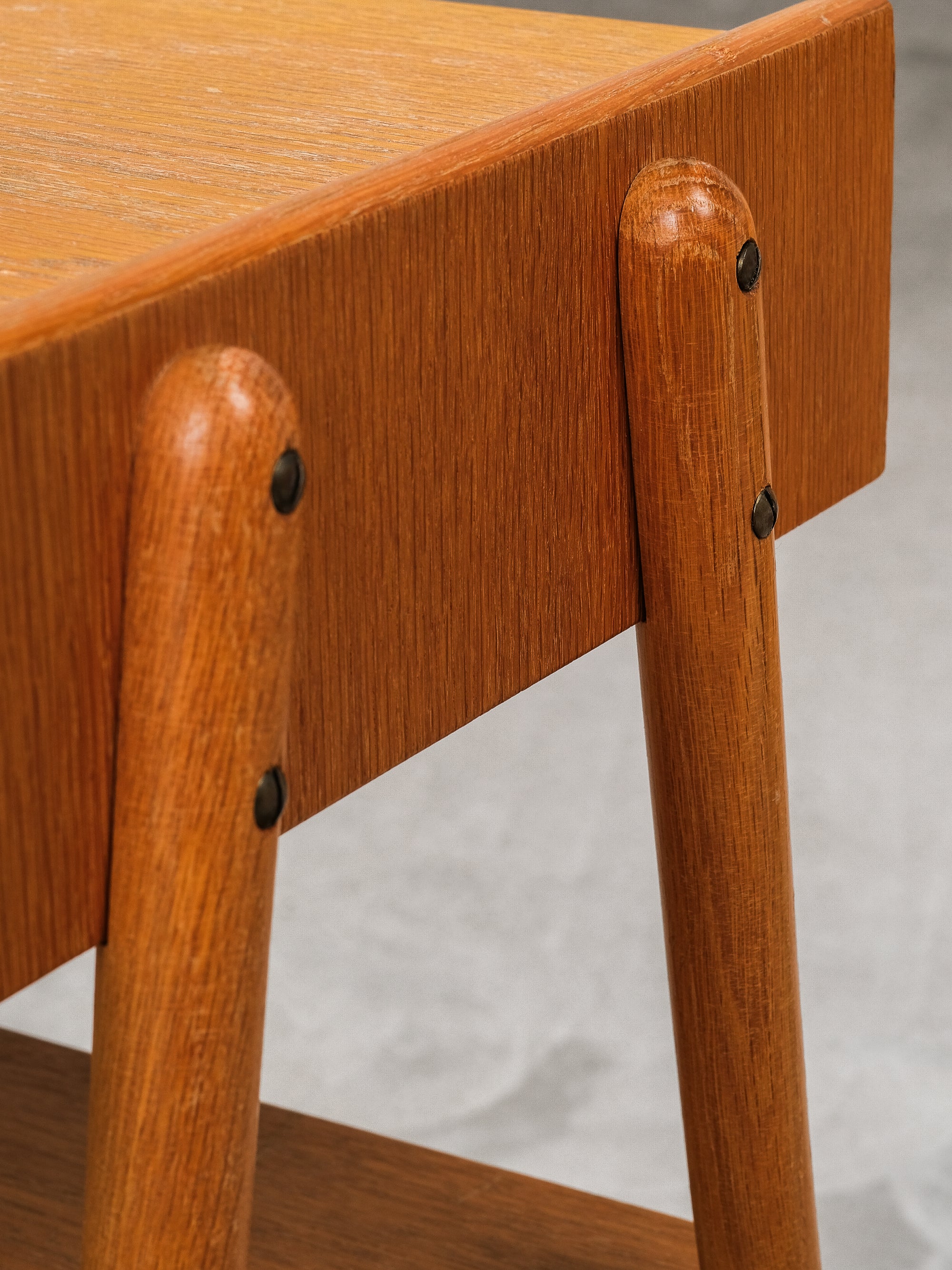 Oak Nightstands from AB Carlström & Co, Sweden, 1950s, Set of 2