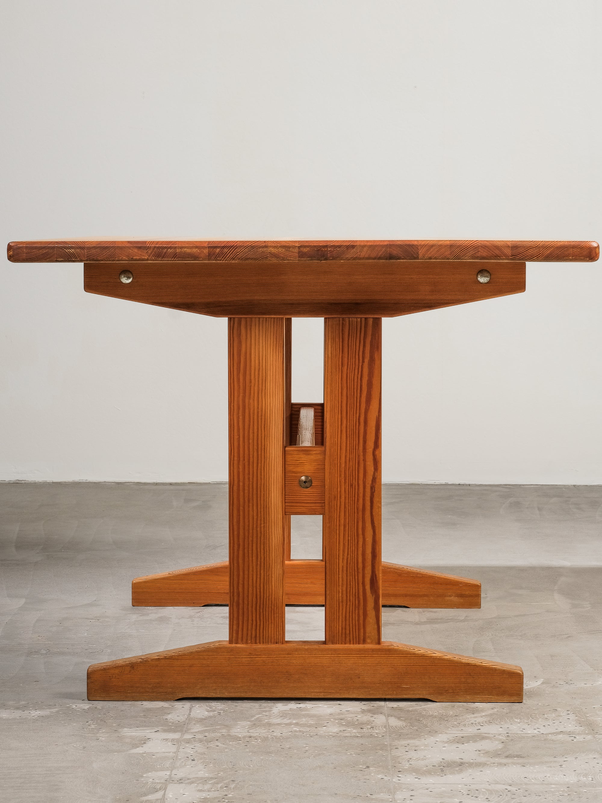 Dining Table in Solid Scandinavian Pine by Erik Wørts for Ikea, 1970s