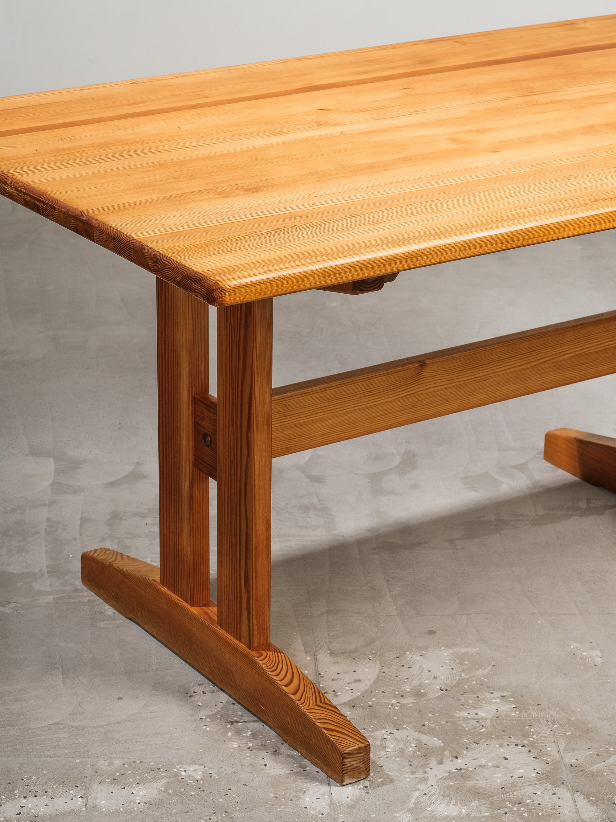 Dining Table in Solid Scandinavian Pine by Erik Wørts for Ikea, 1970s