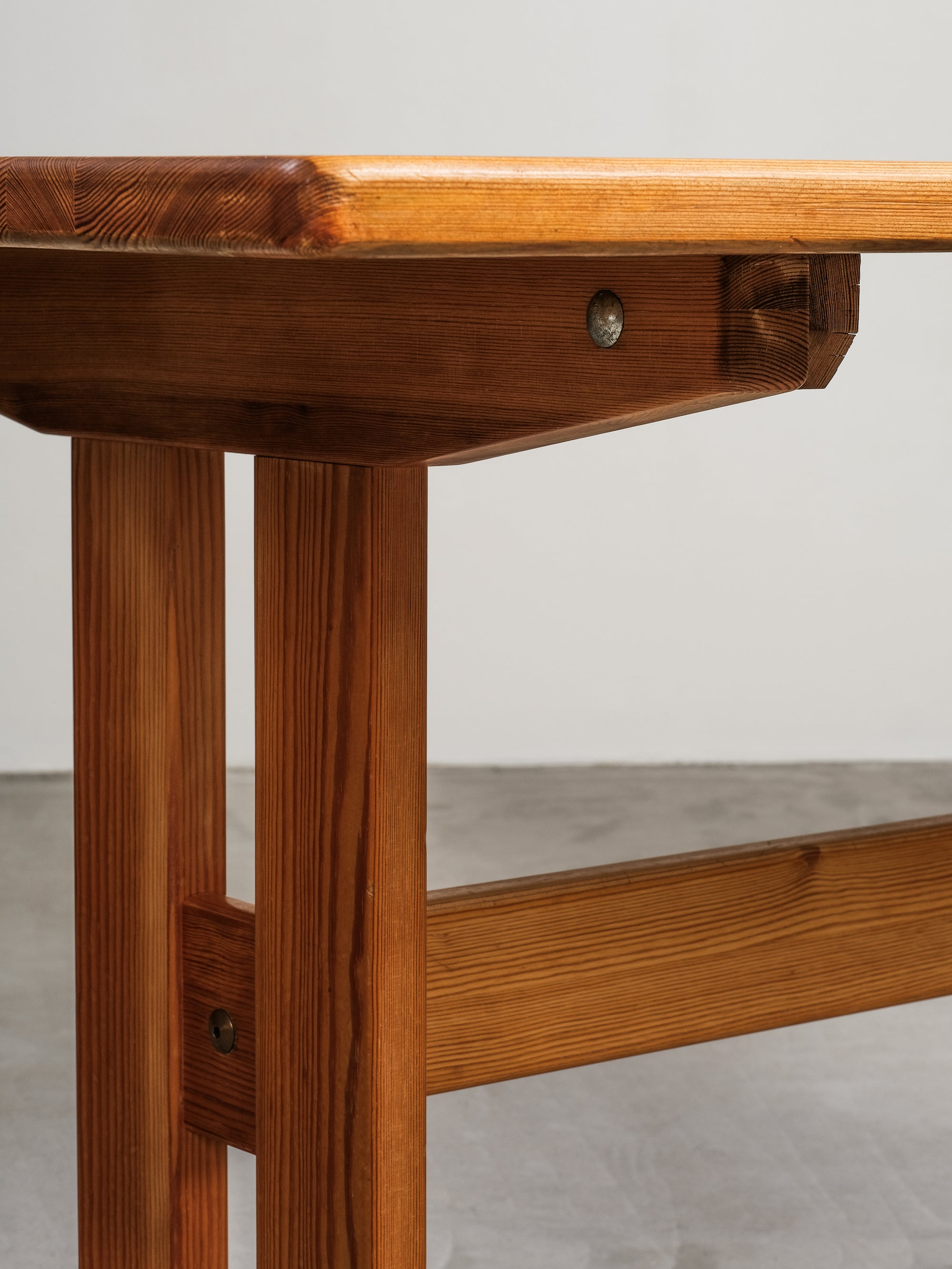 Dining Table in Solid Scandinavian Pine by Erik Wørts for Ikea, 1970s