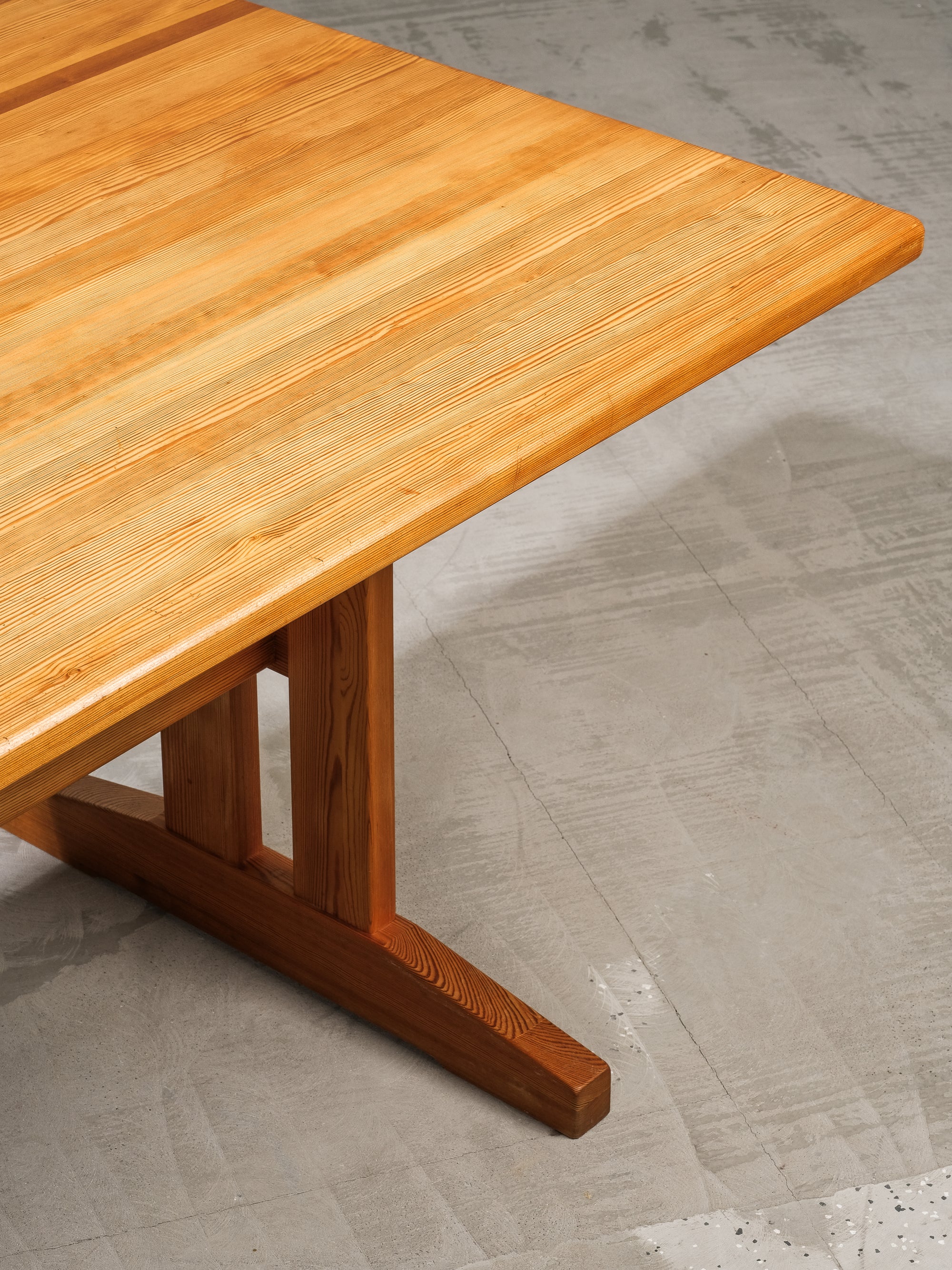 Dining Table in Solid Scandinavian Pine by Erik Wørts for Ikea, 1970s
